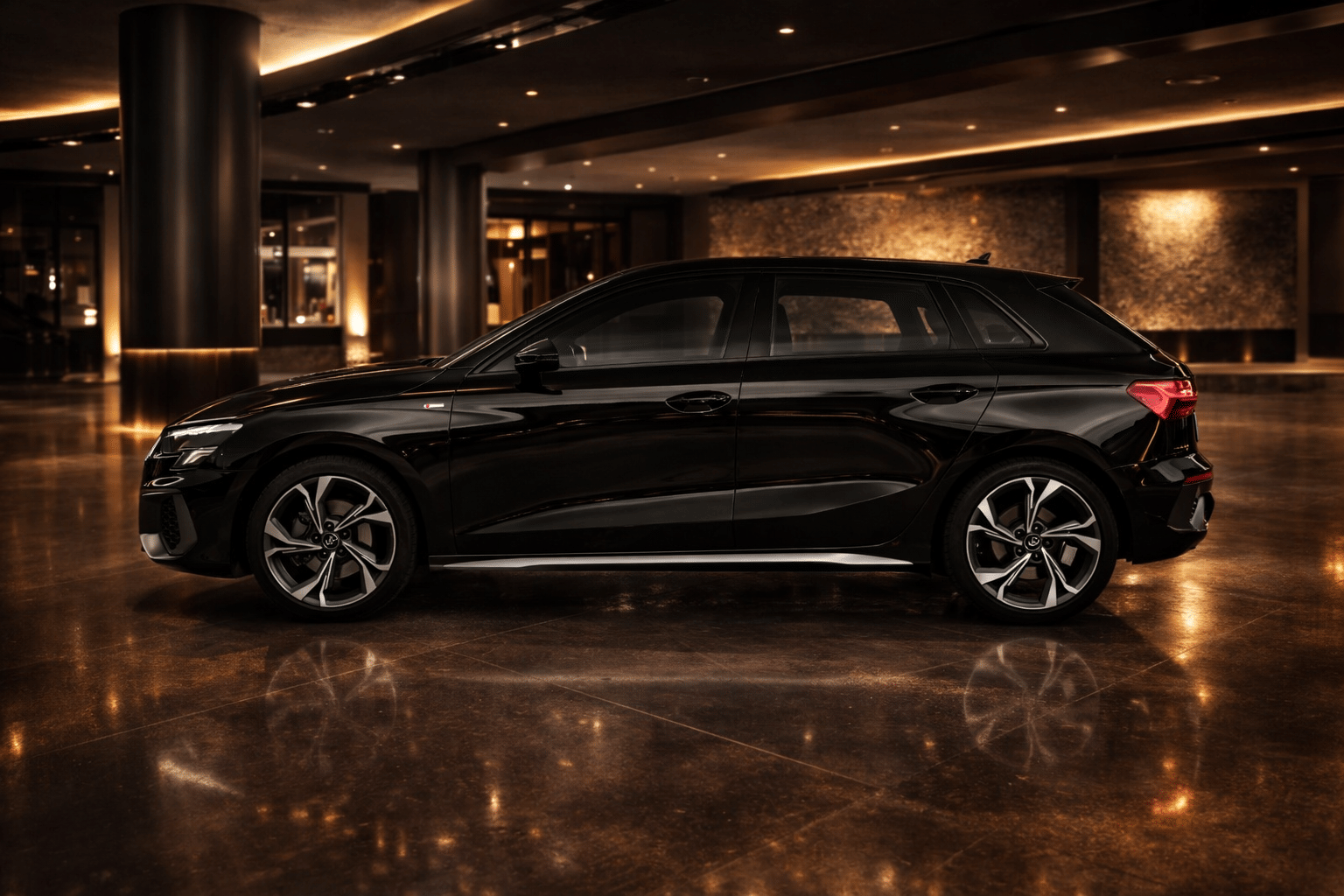 Audi A3 Sportback 2023 noire S Line avec Climatisation