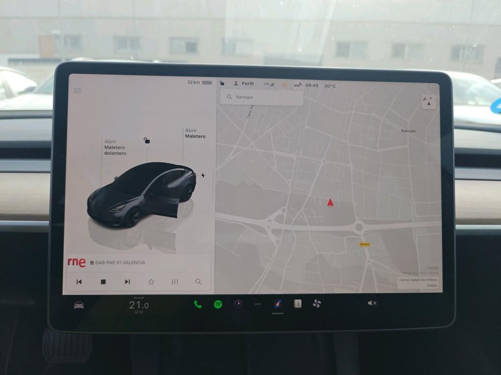 Tesla Model 3 met Achteruitrijcamera