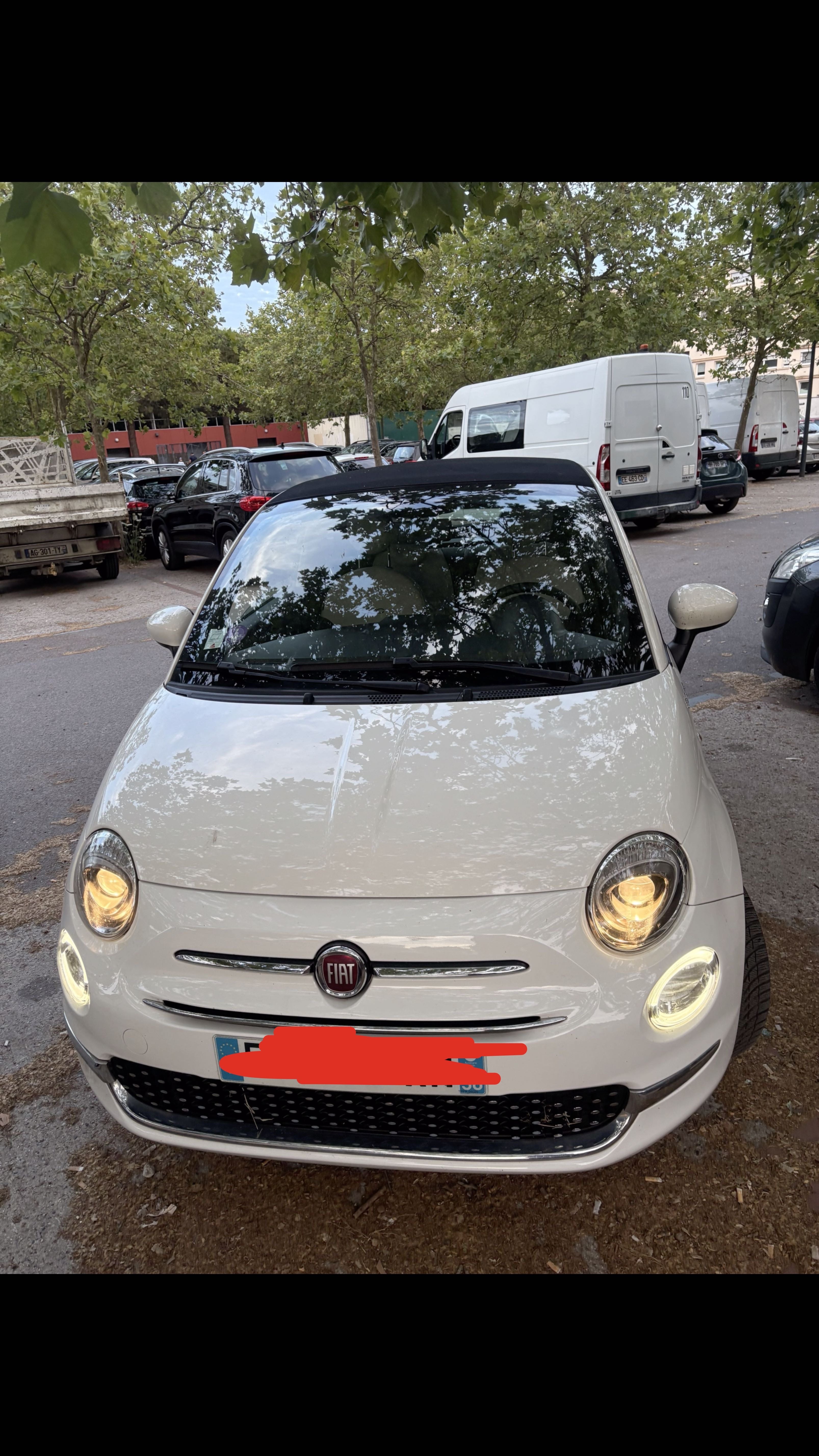 Fiat 500 C Hybride Cabriolet, 2021, Essence 95 / Électrique (hybride)