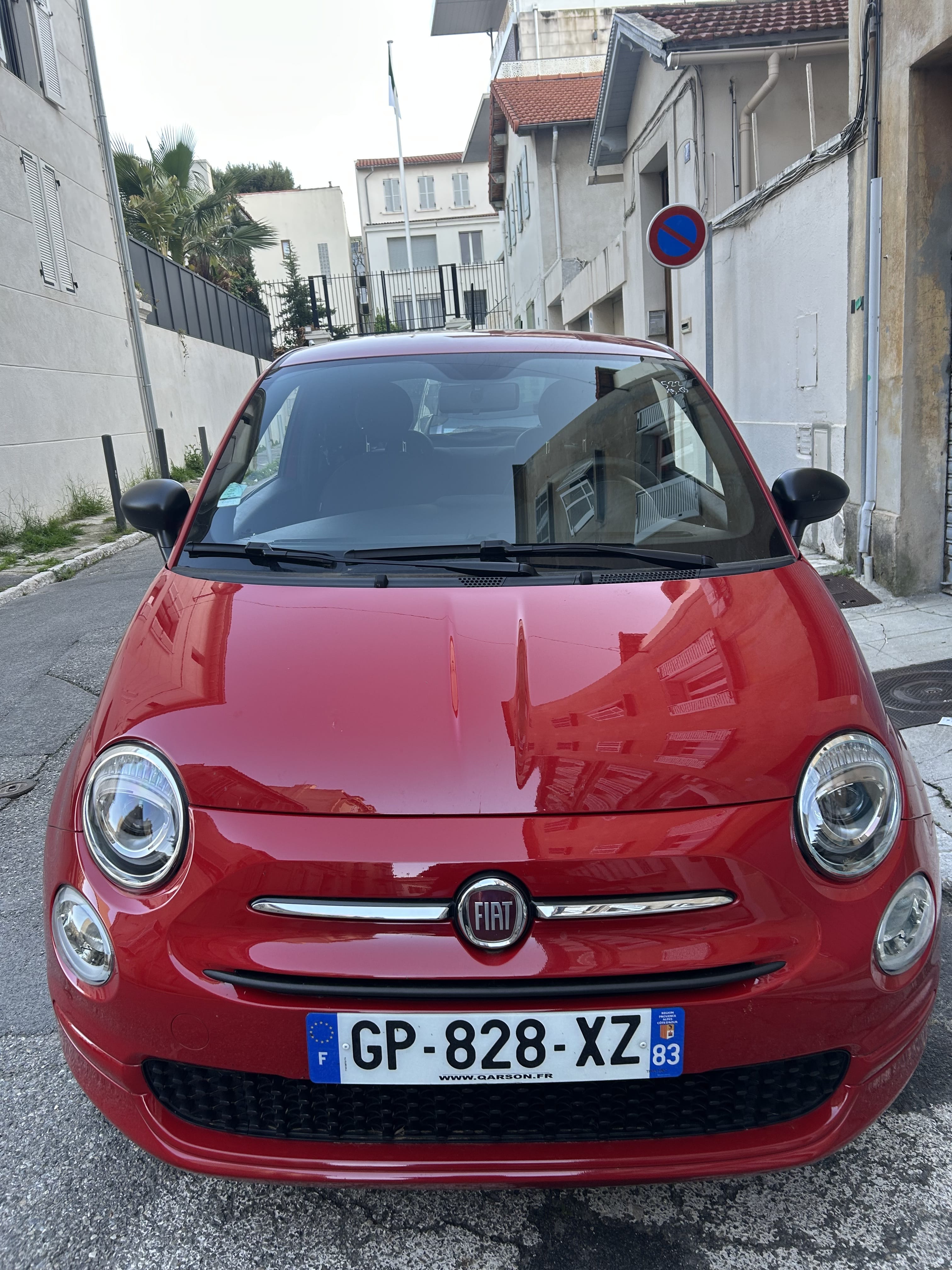 Fiat 500 met USB-oplaadpoorten