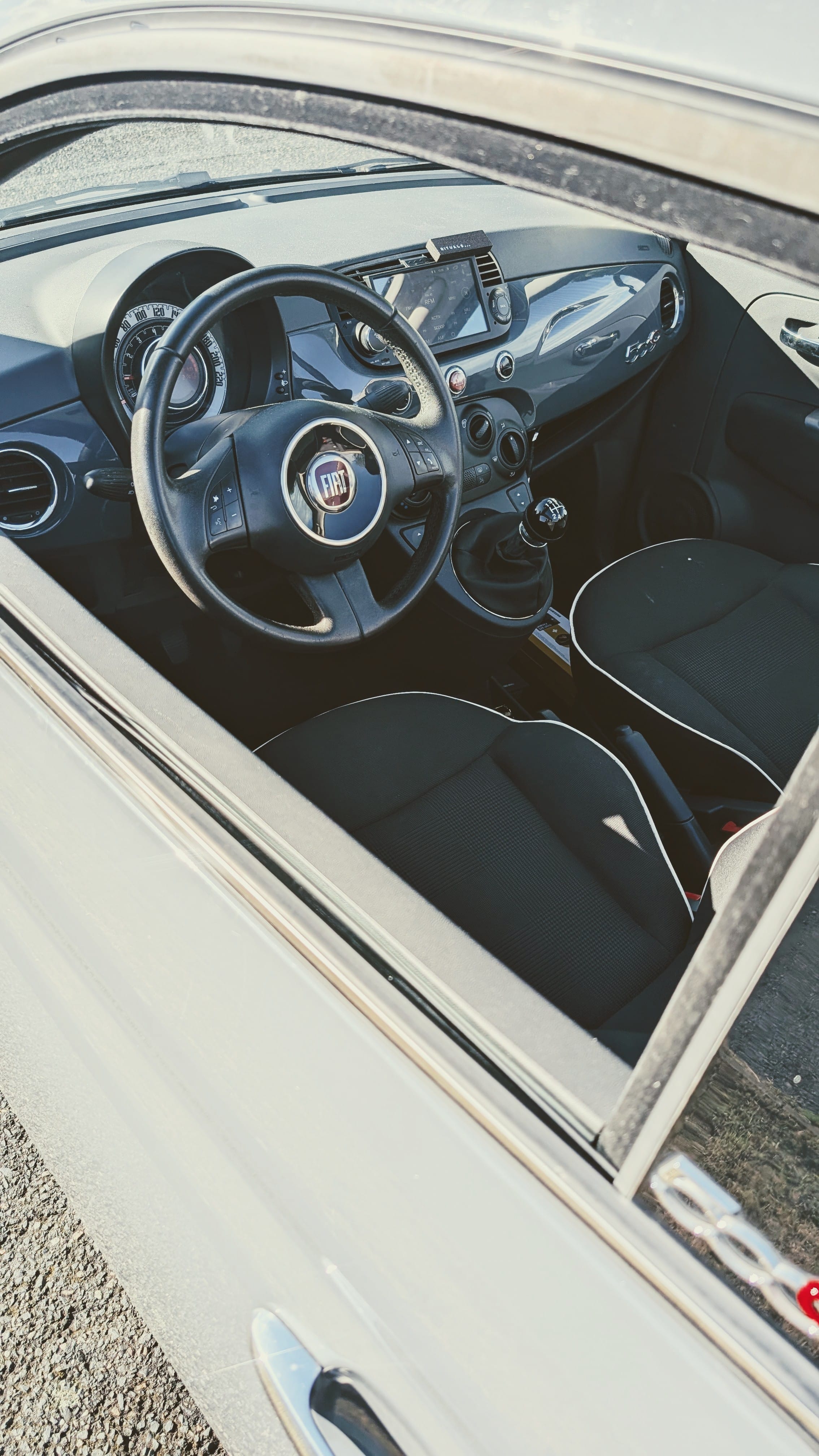 Fiat 500 C avec Siège bébé