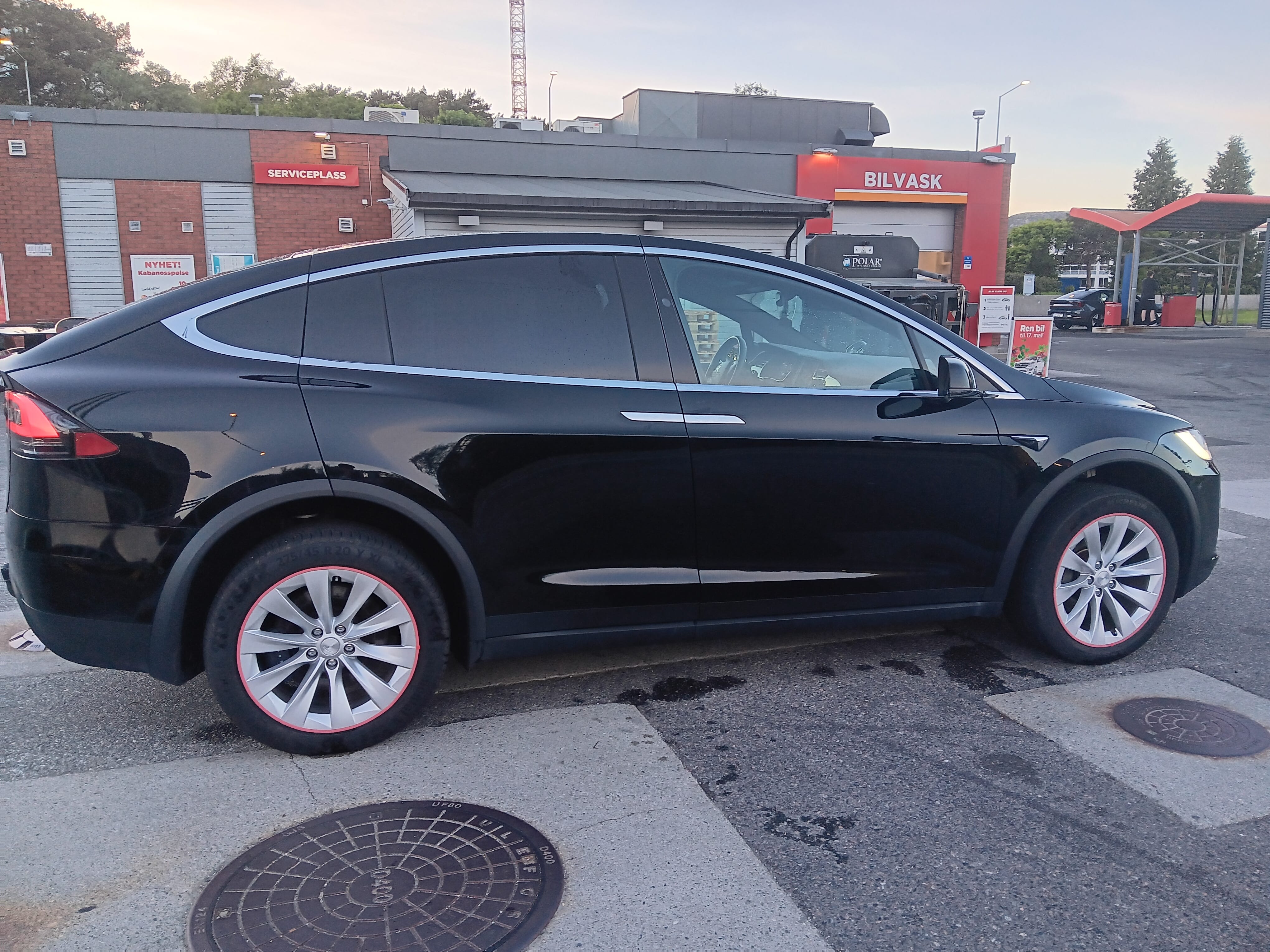 Tesla Model X med Aircondition
