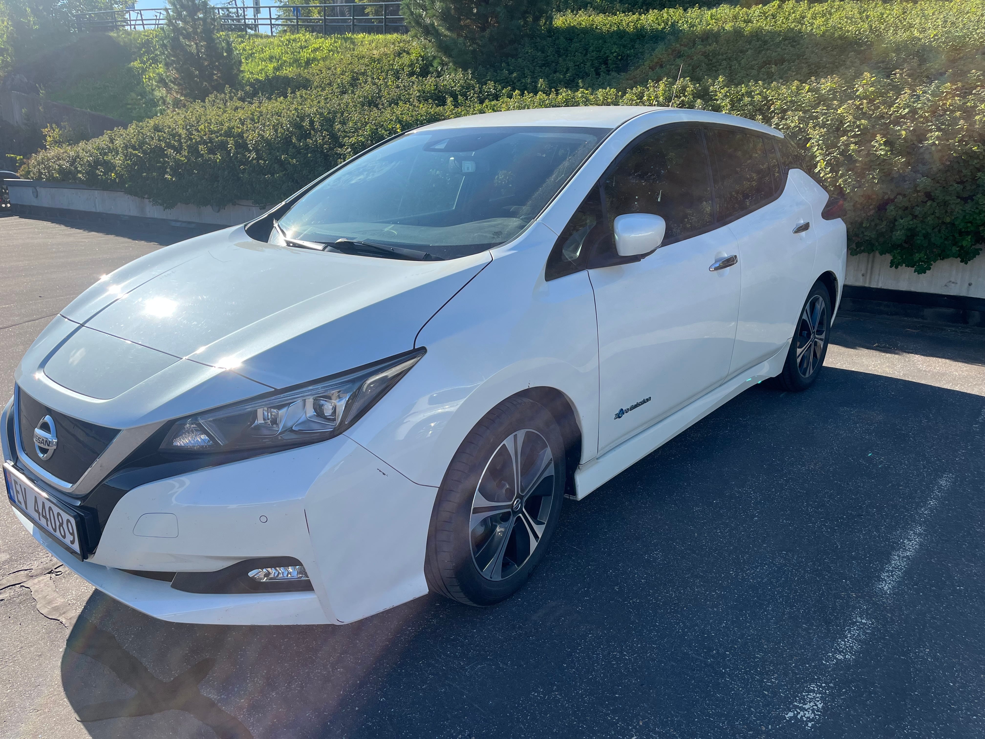 Nissan Leaf med Dashcam