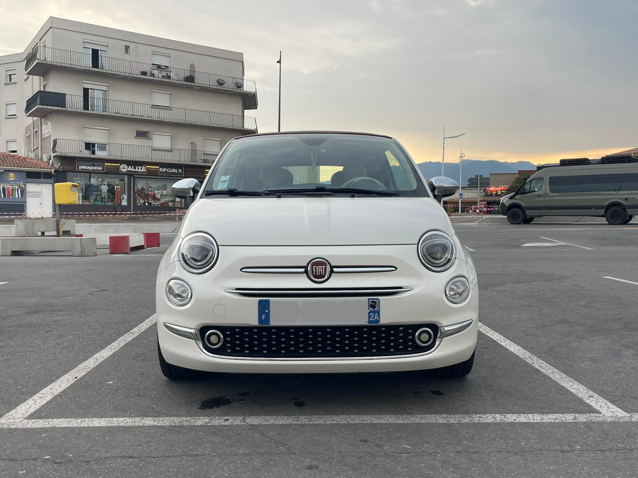 Fiat 500 C avec Siège bébé