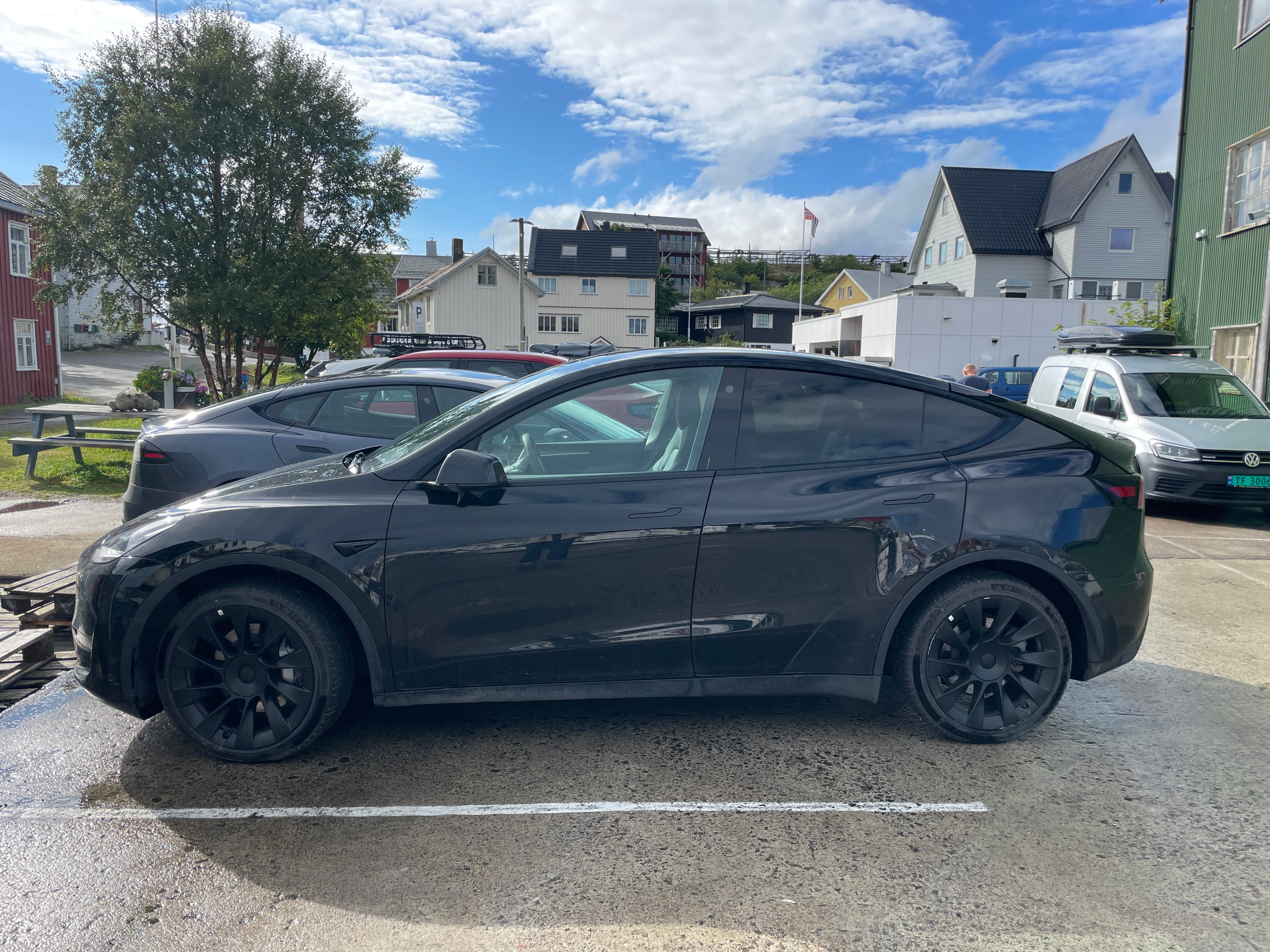 Tesla Model Y med Aircondition