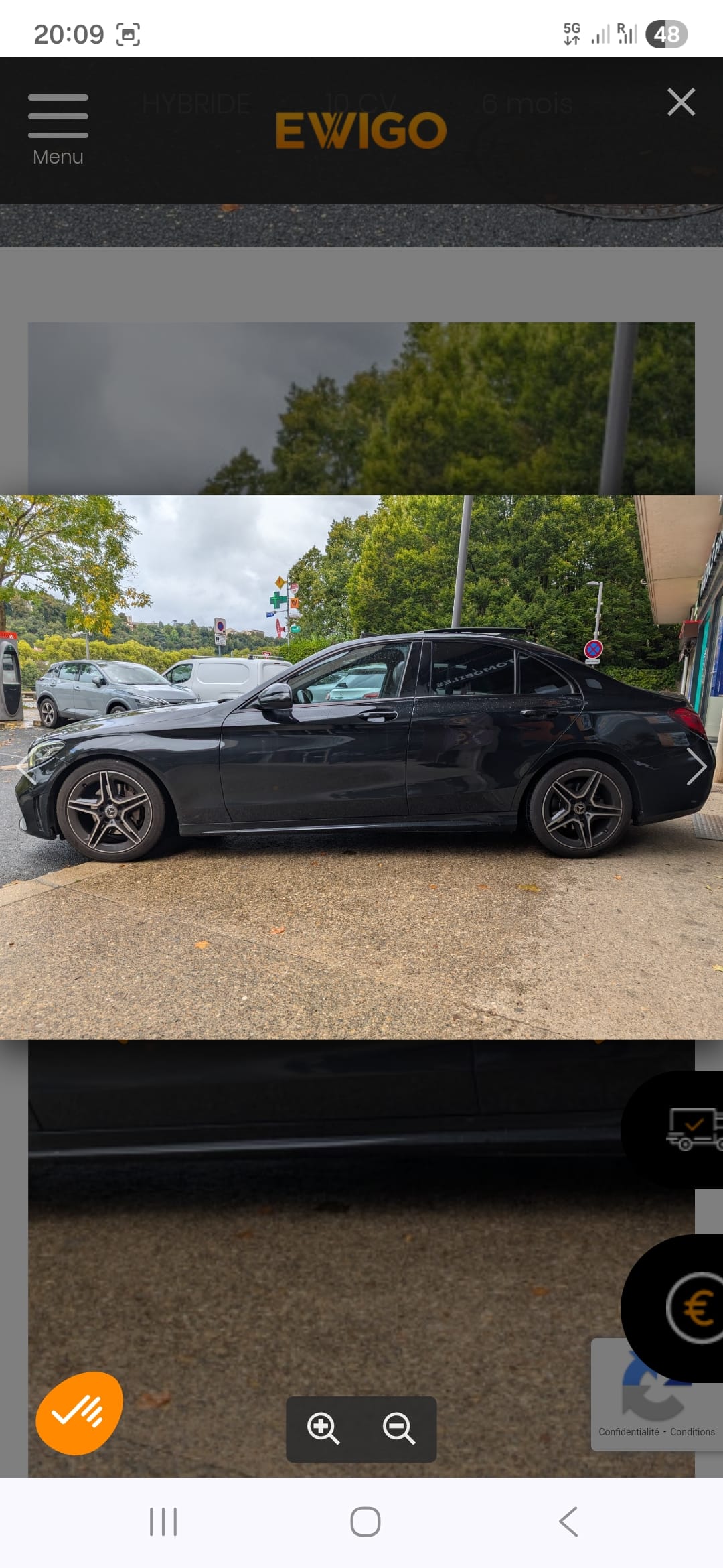Mercedes-Benz Classe C Hybride, 2019, Essence 95 / Électrique (hybride), automatique