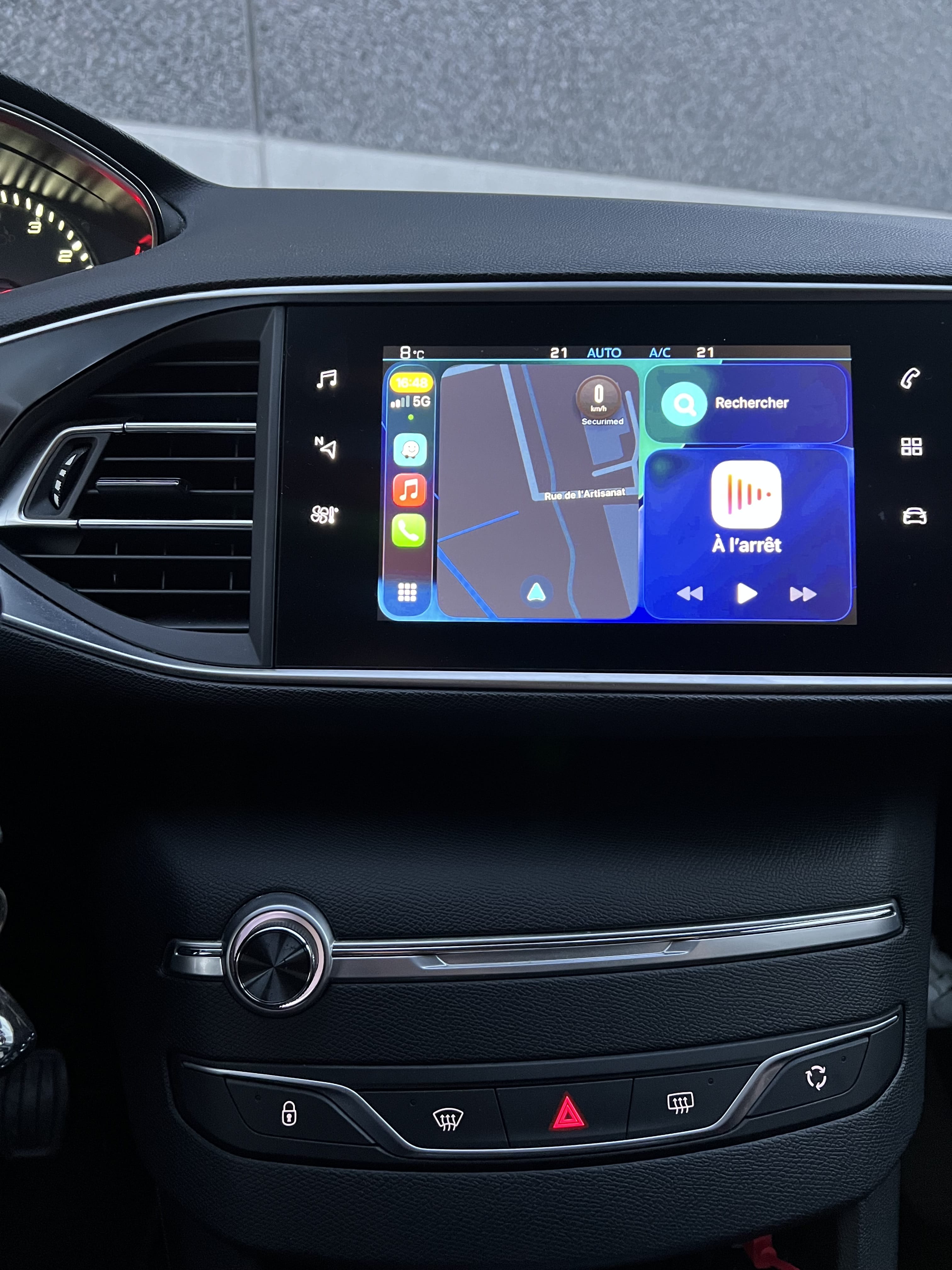Peugeot 308 avec Android Auto