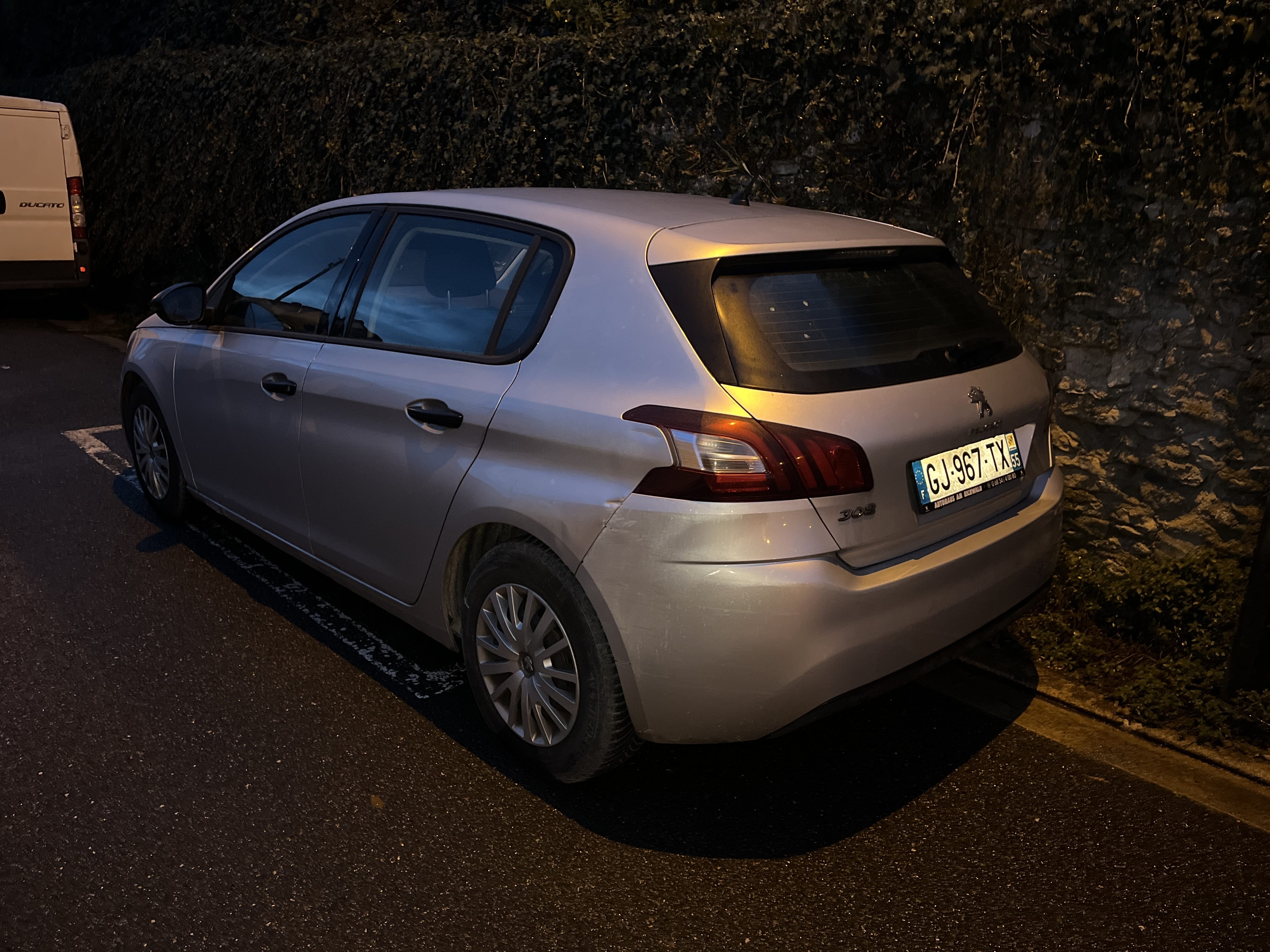 Peugeot 308 avec Chaines