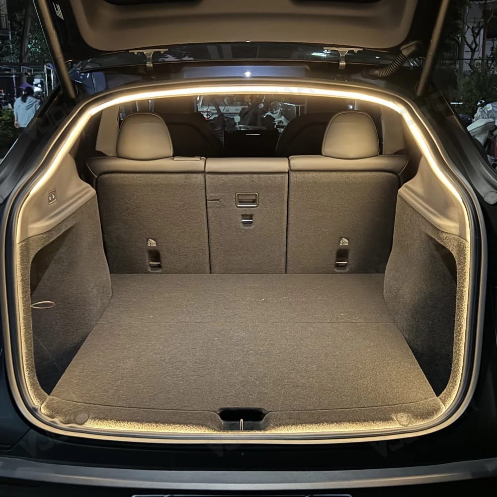 Tesla Model Y Standard Range med Babysete