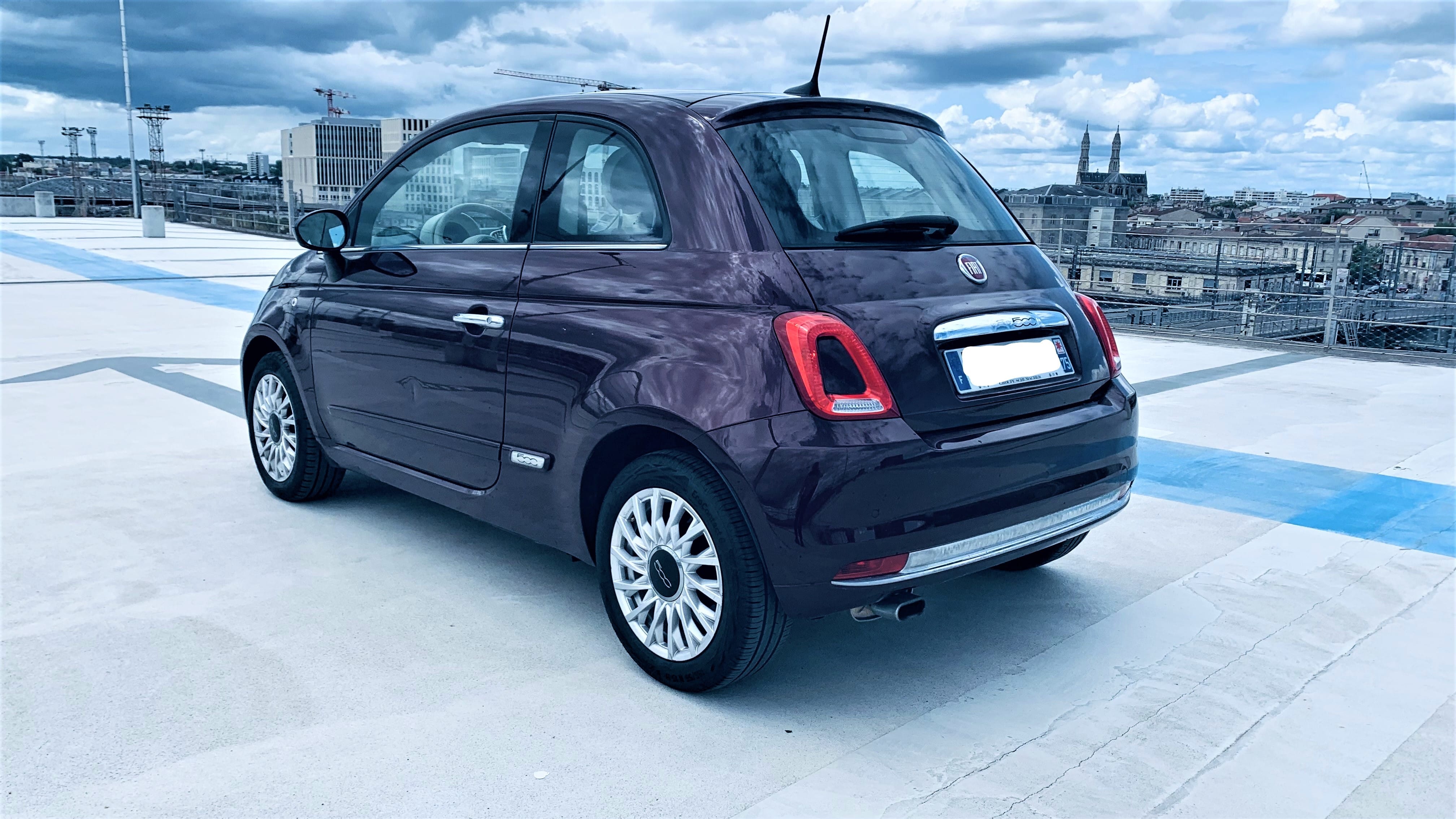 Fiat 500 Lounge 387 (Gare de Bordeaux) con GPS