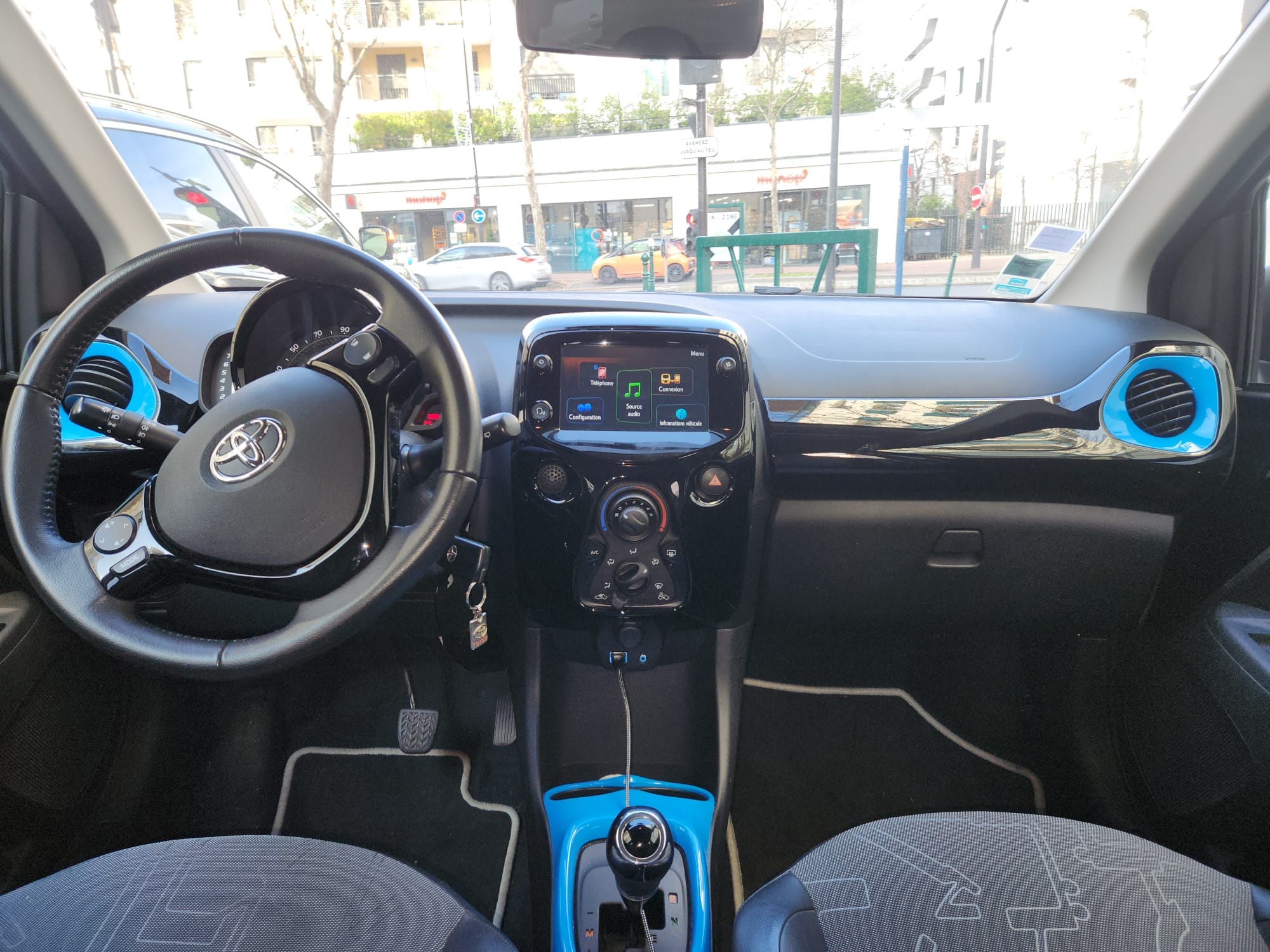 Toyota Aygo avec Apple CarPlay