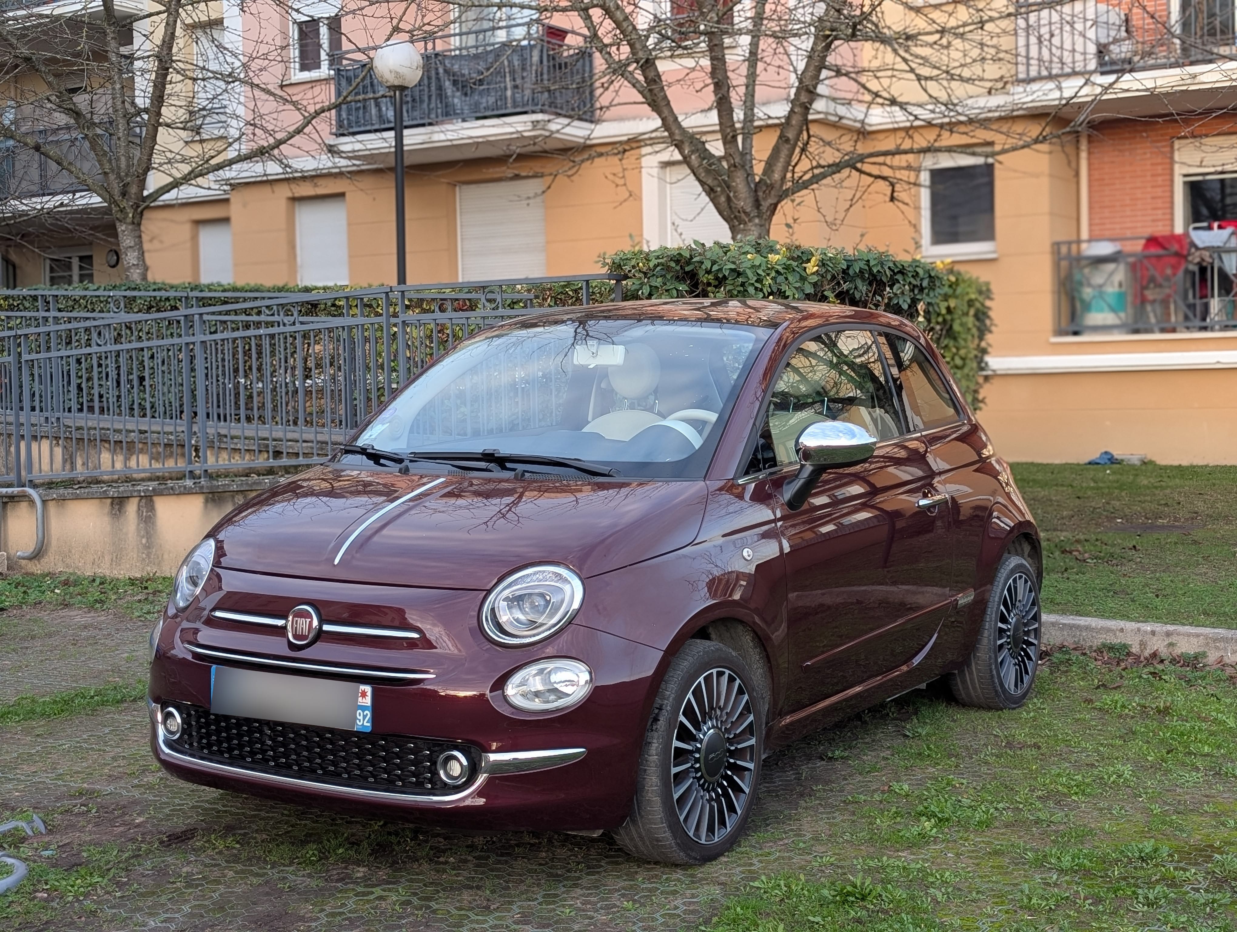 Fiat 500 Lounge boite auto, 2017, Essence 98, automatique