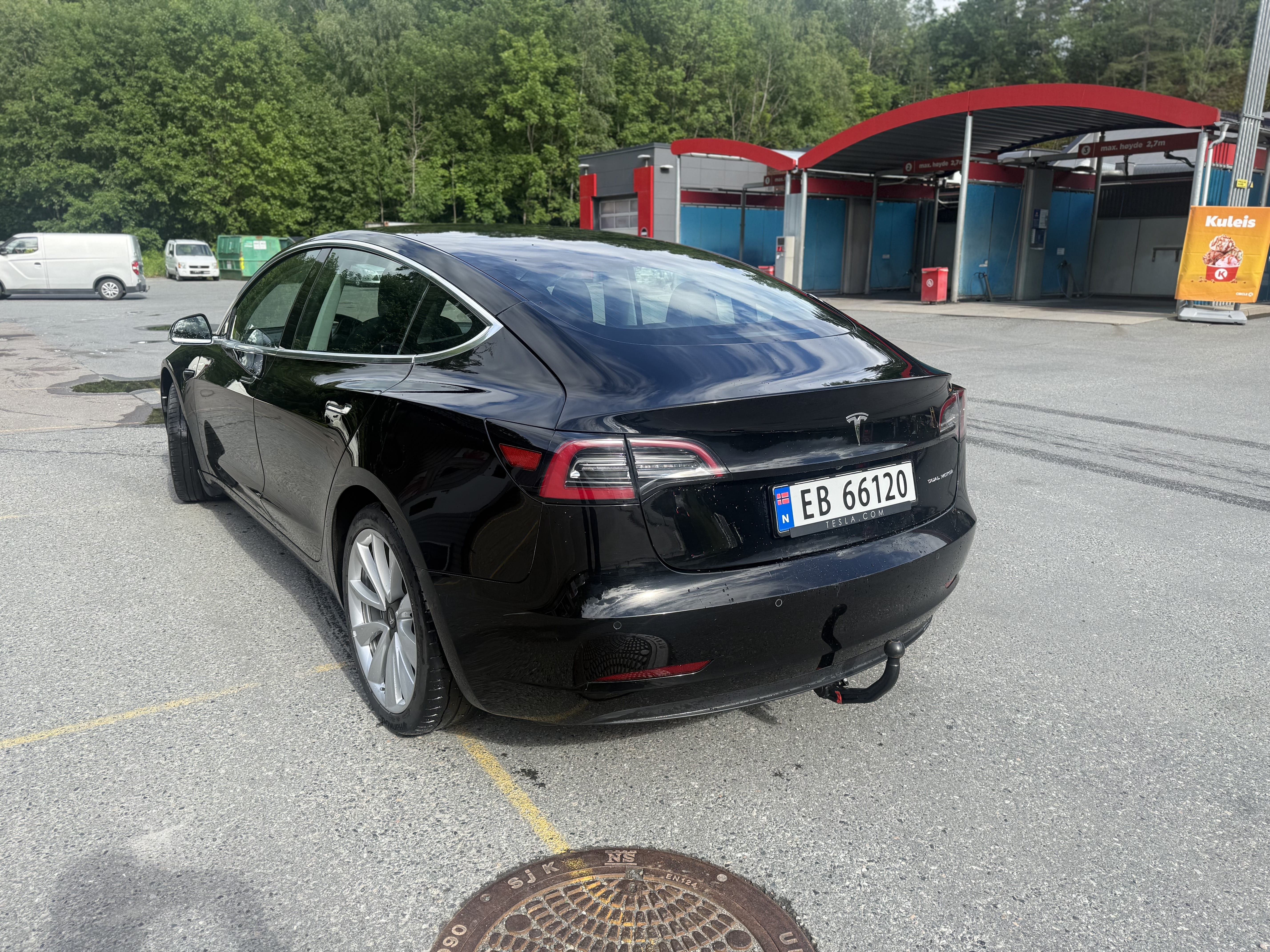 Tesla Model 3 Long Range med Ryggekamera