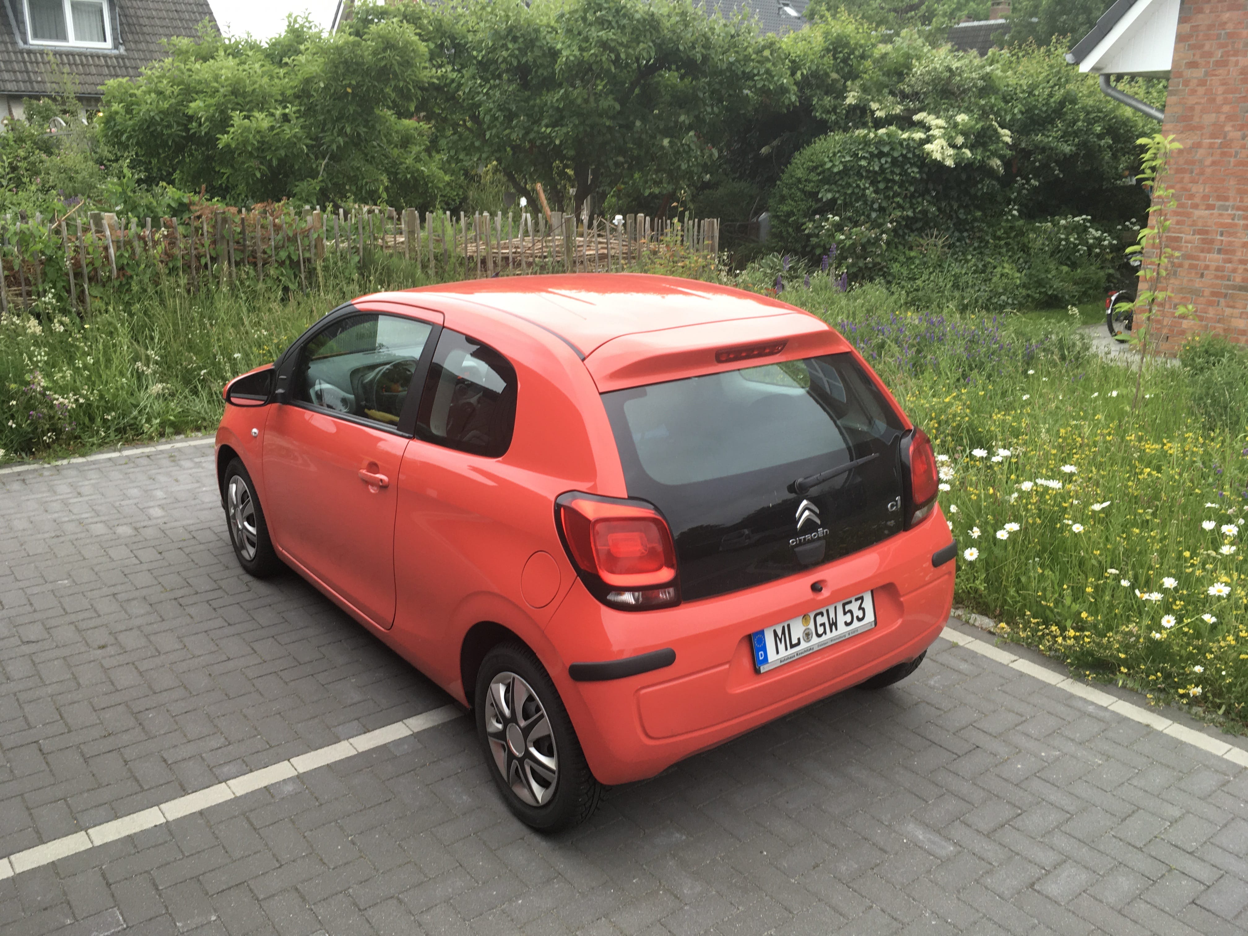Citroen C1 mit Kindersitz