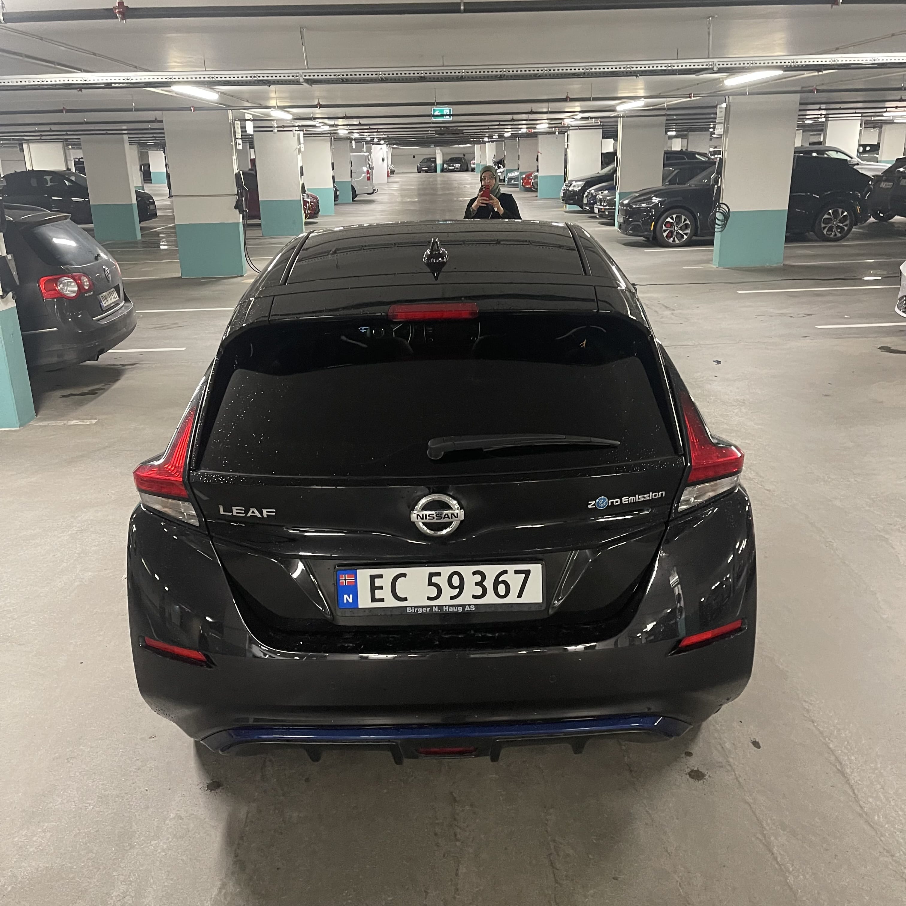 Nissan Leaf med Dashcam