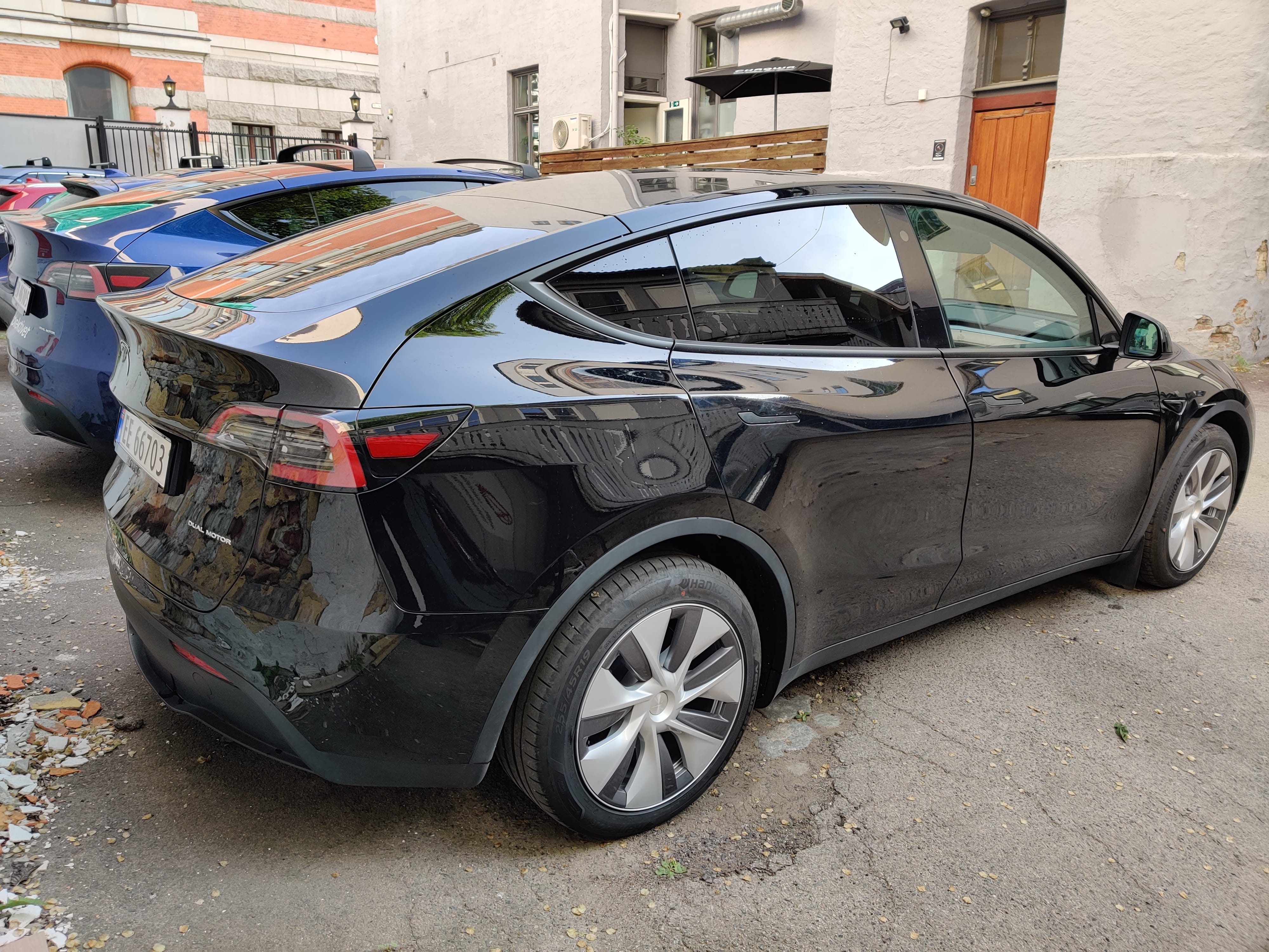Tesla Model Y with GPS