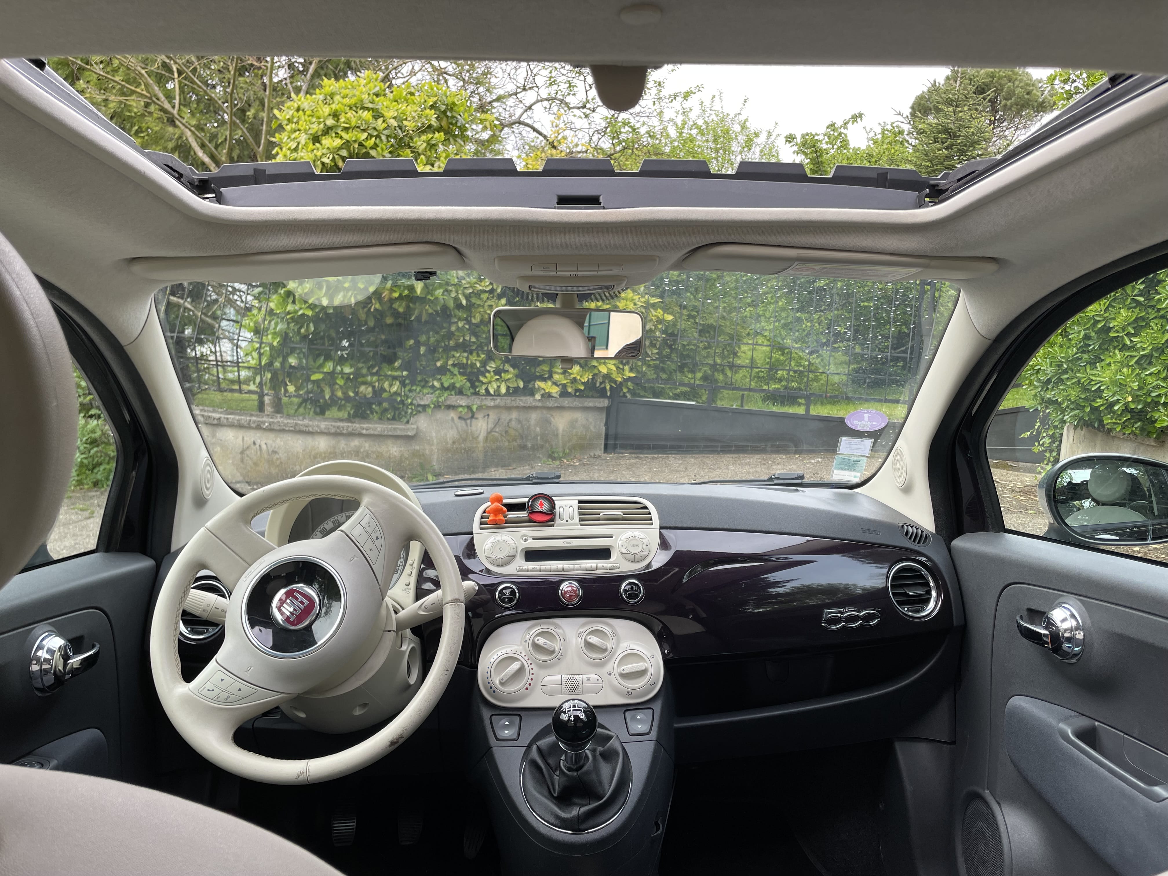 Fiat 500 Toit ouvrant panoramique avec Entrée audio / iPod