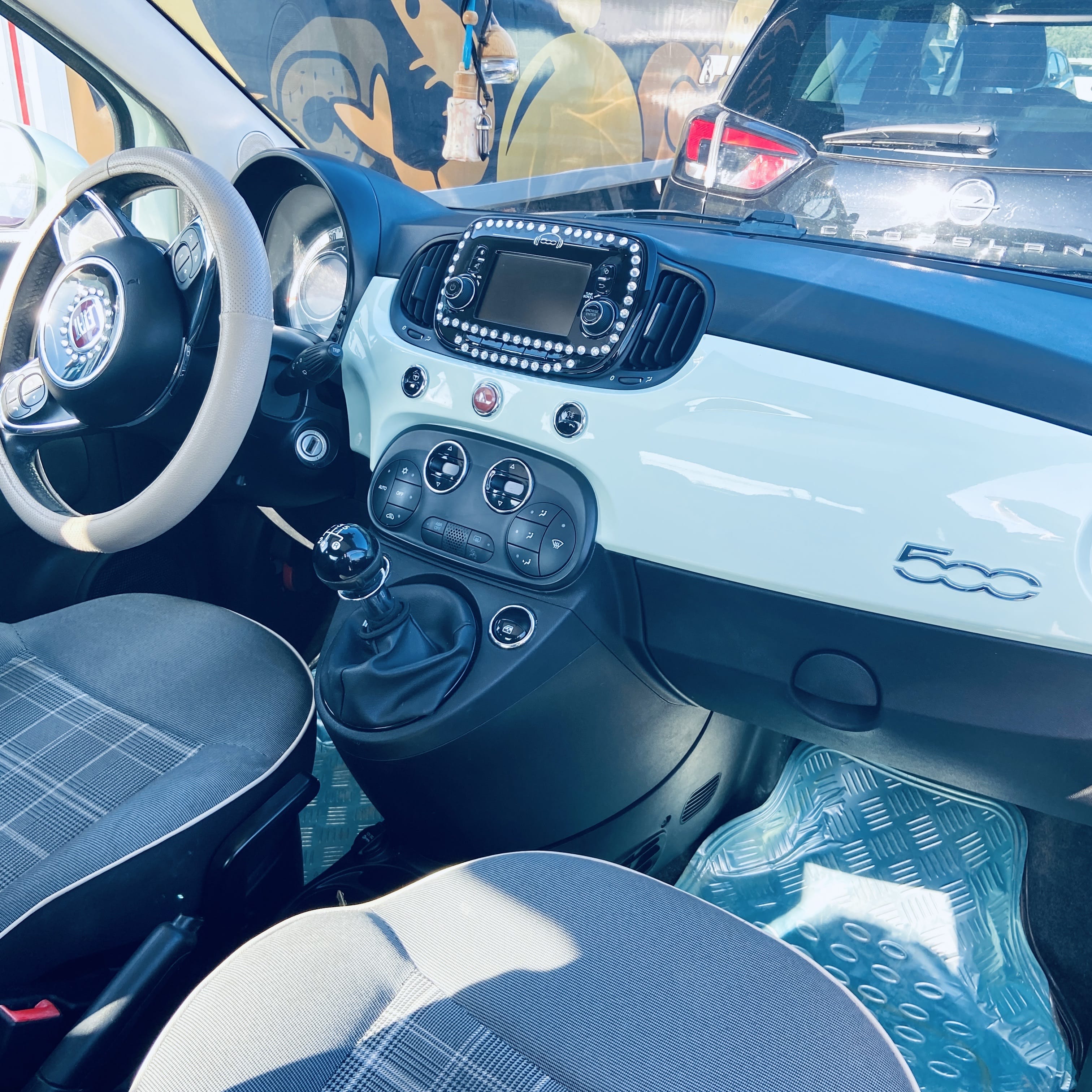 Fiat 500 C with Snow tires
