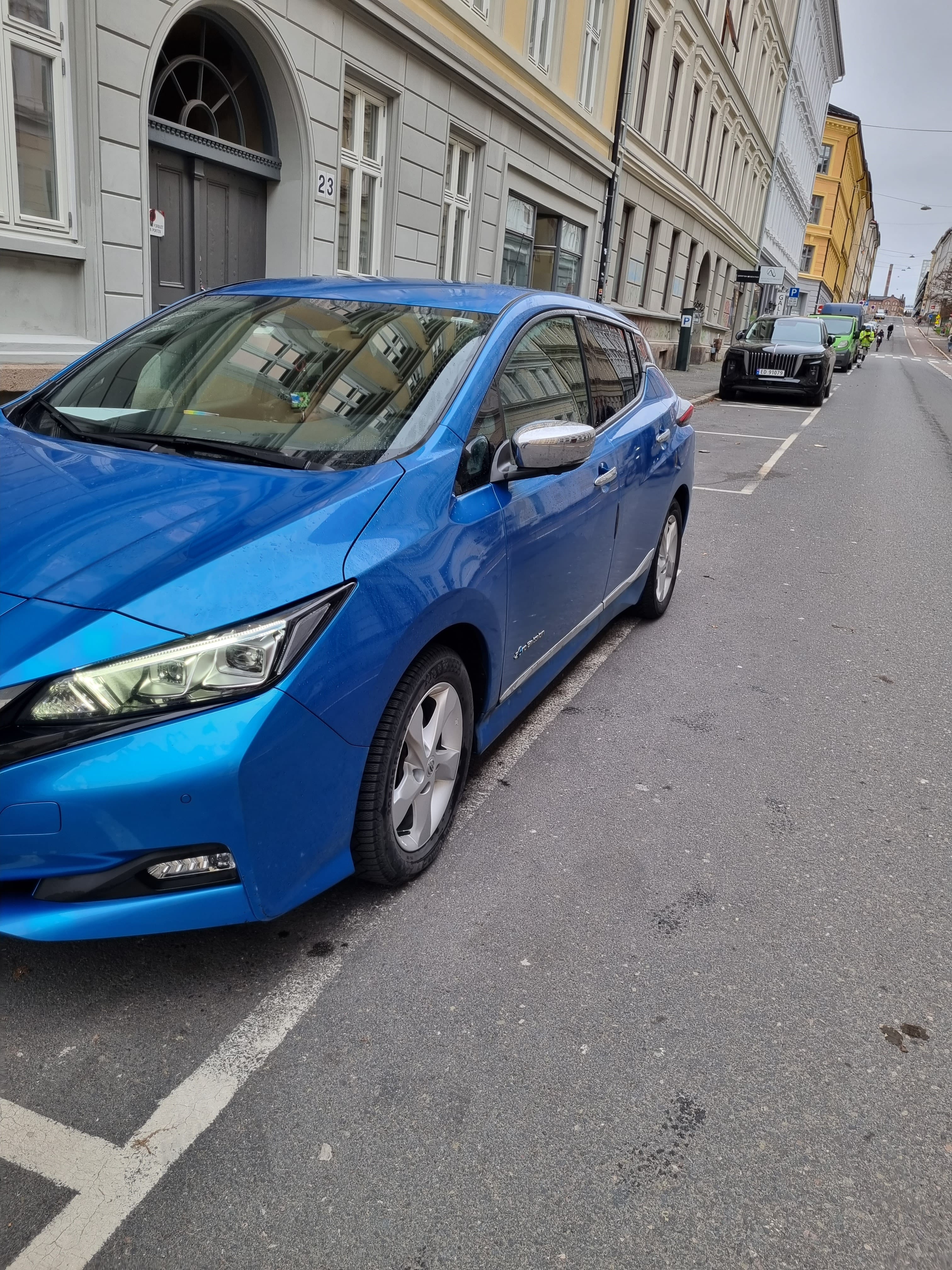 Nissan Leaf med Vinterdekk