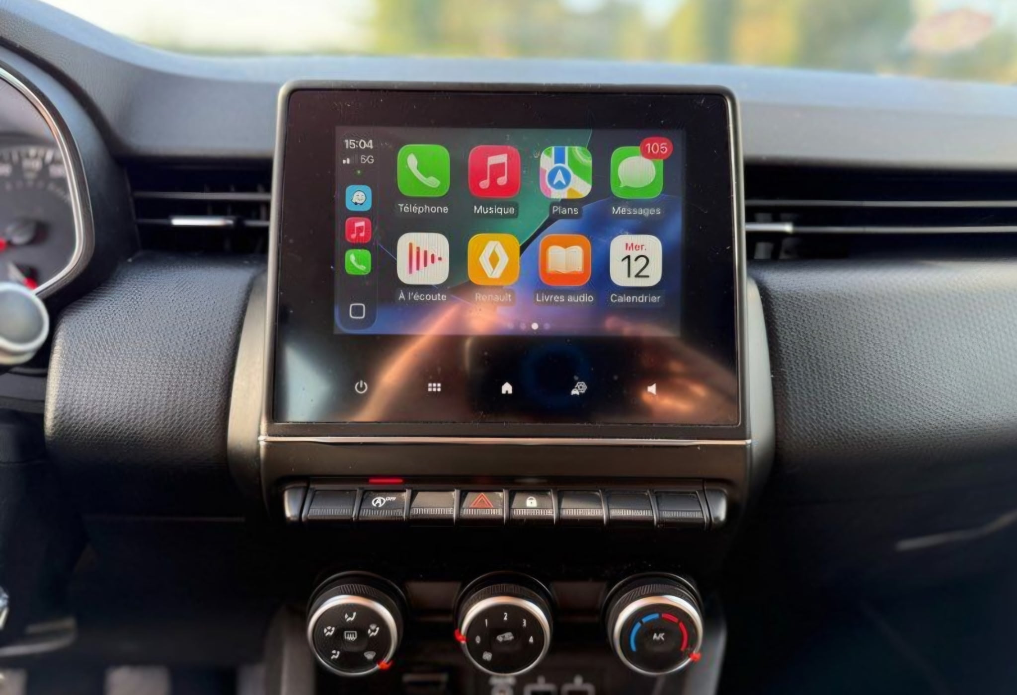 Renault Clio avec Apple CarPlay