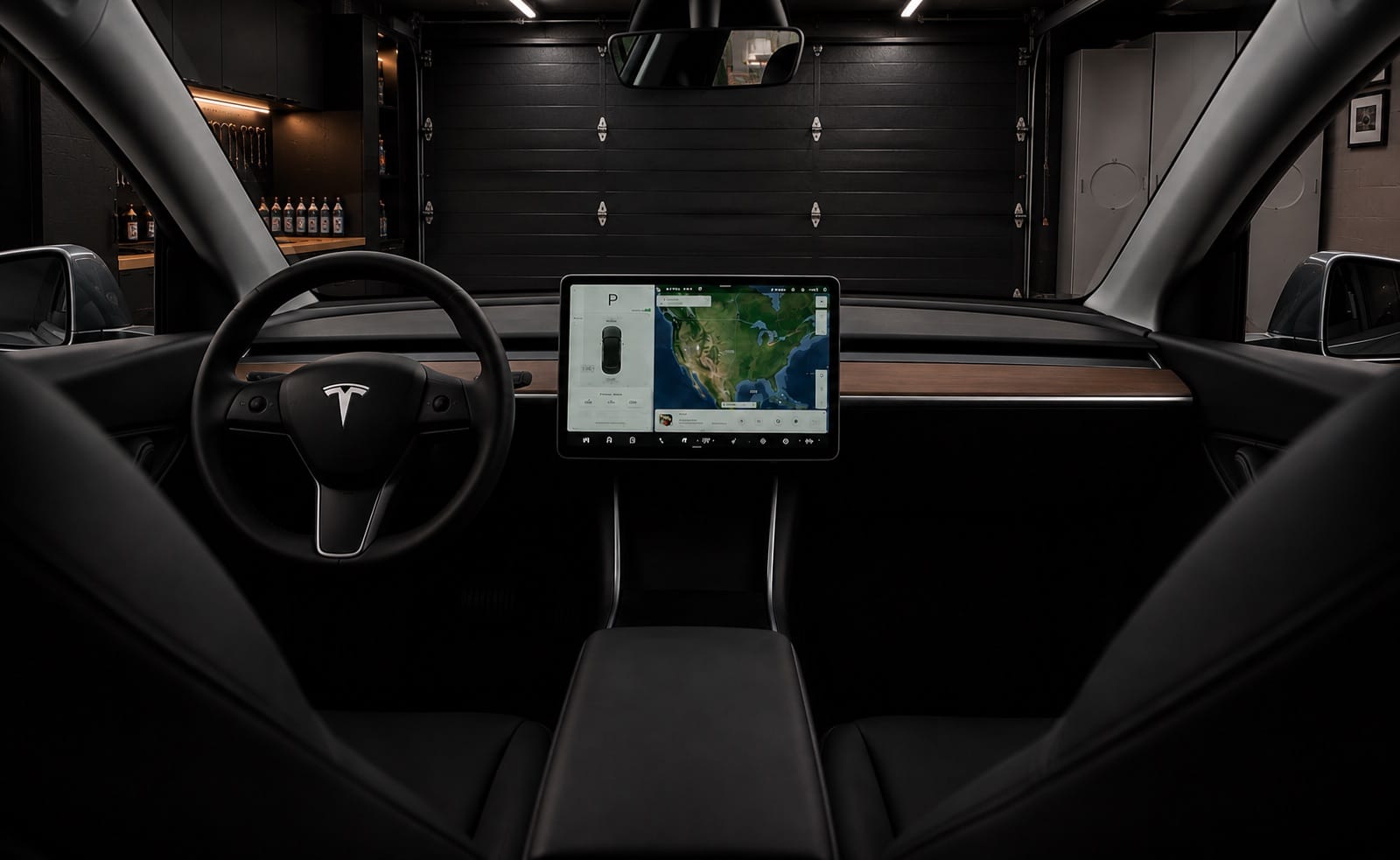 Tesla Model Y Performance med Ryggekamera