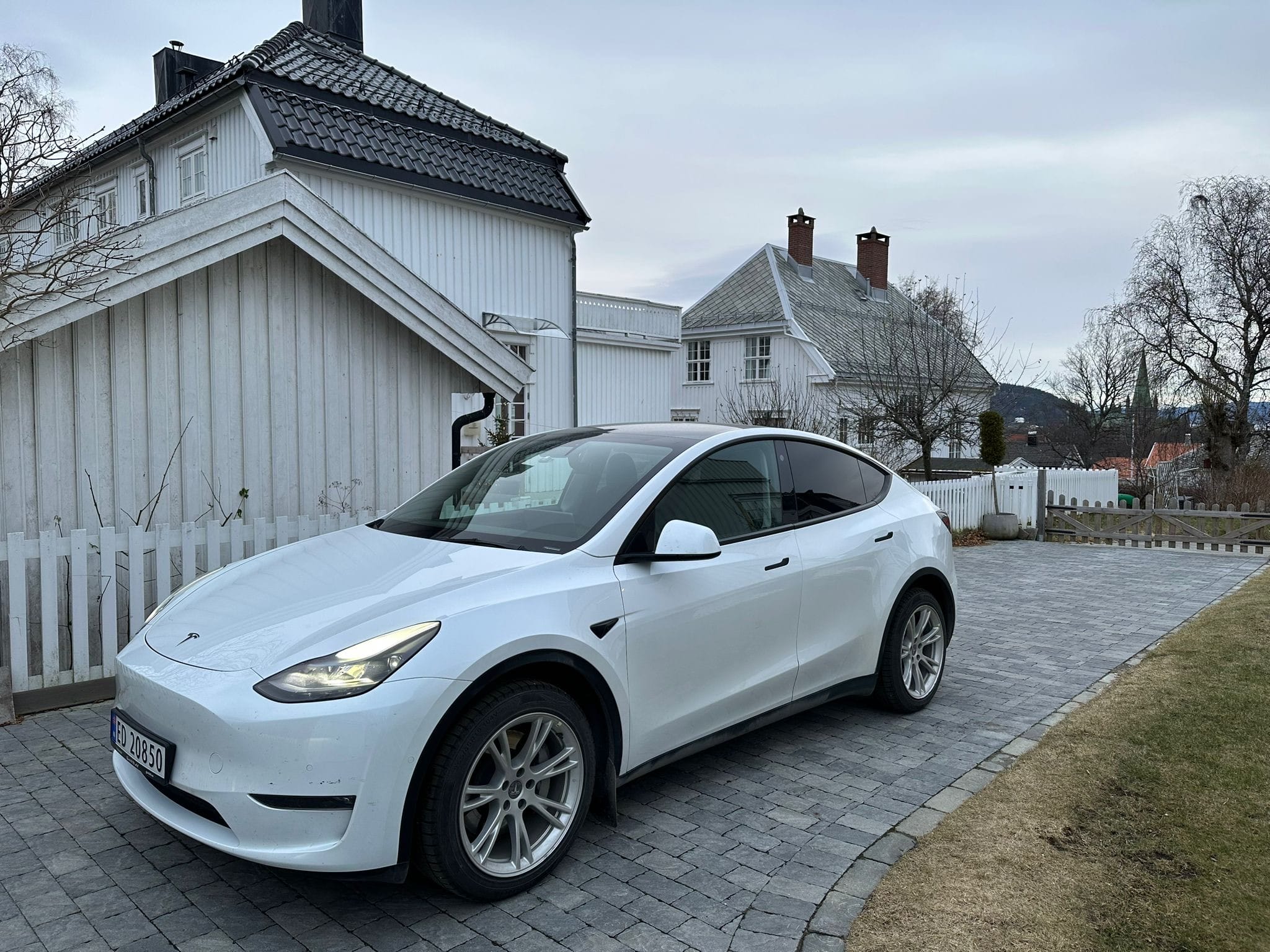 Tesla Model Y with Air conditioning