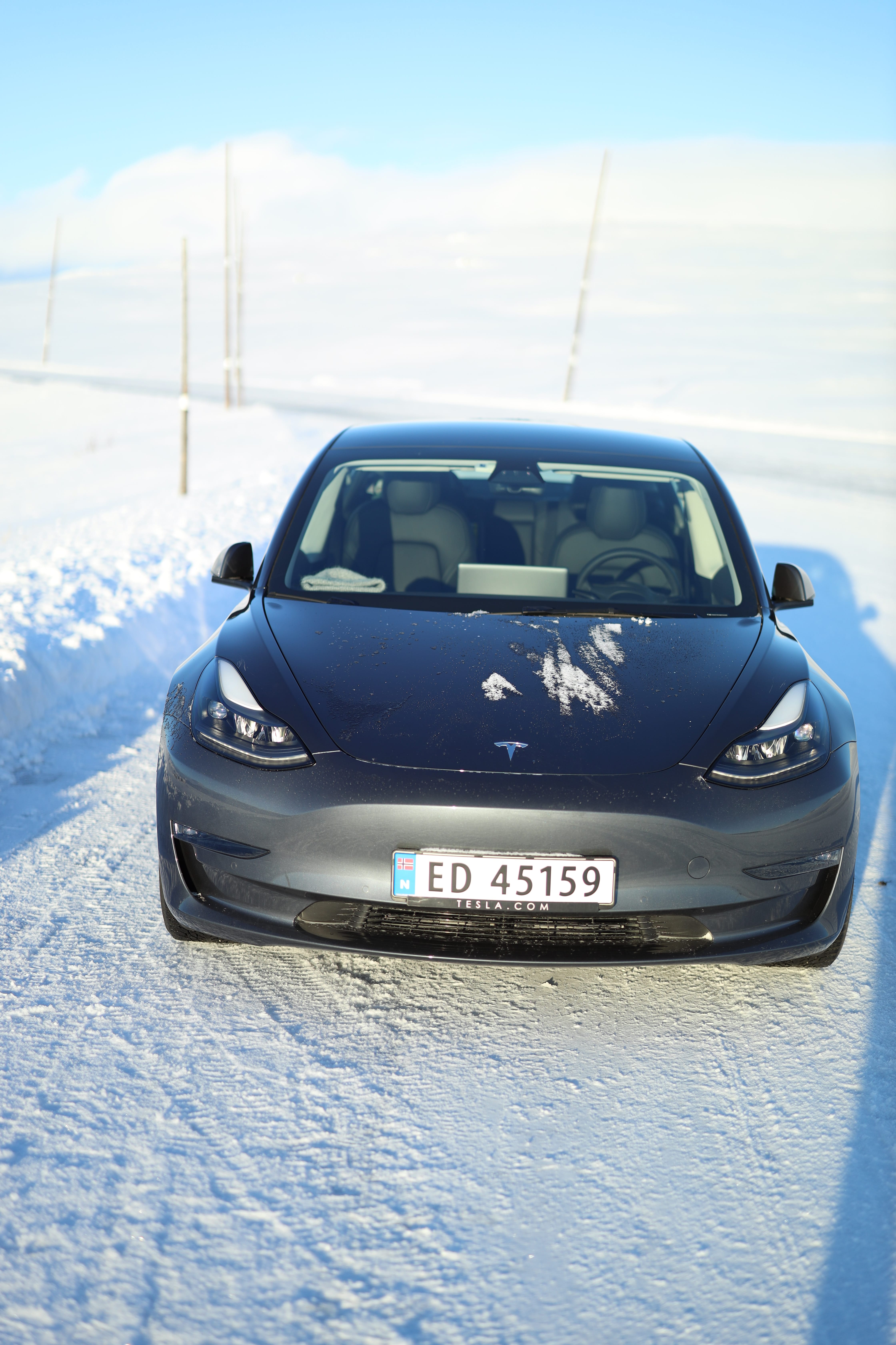 Tesla Model 3 med Cruisekontroll
