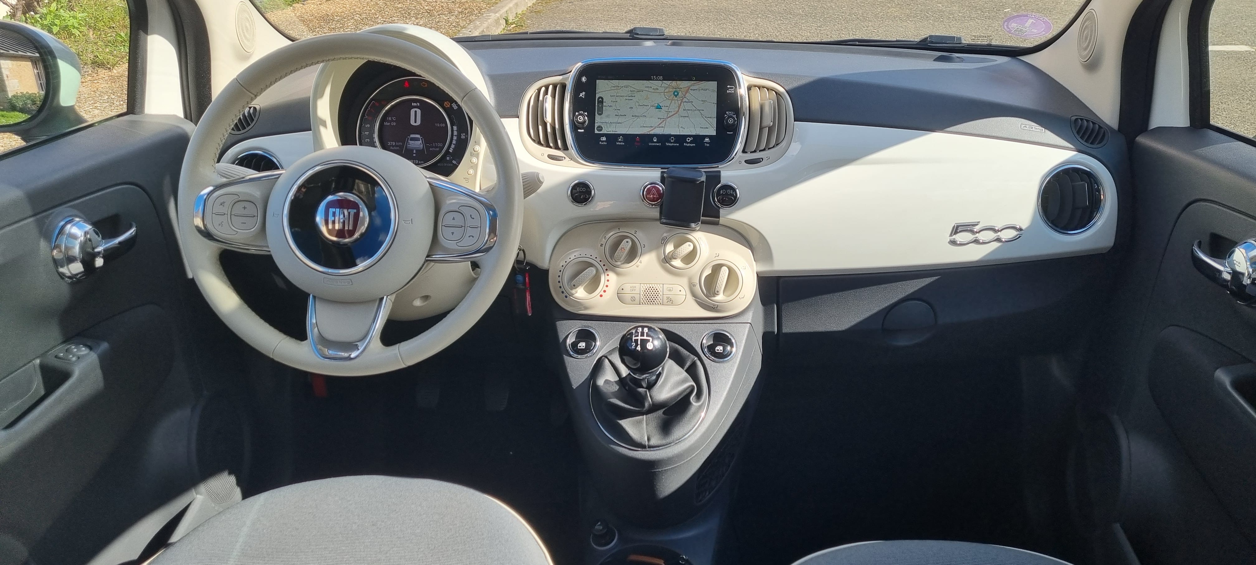 Fiat 500 Lounge avec Audio Bluetooth