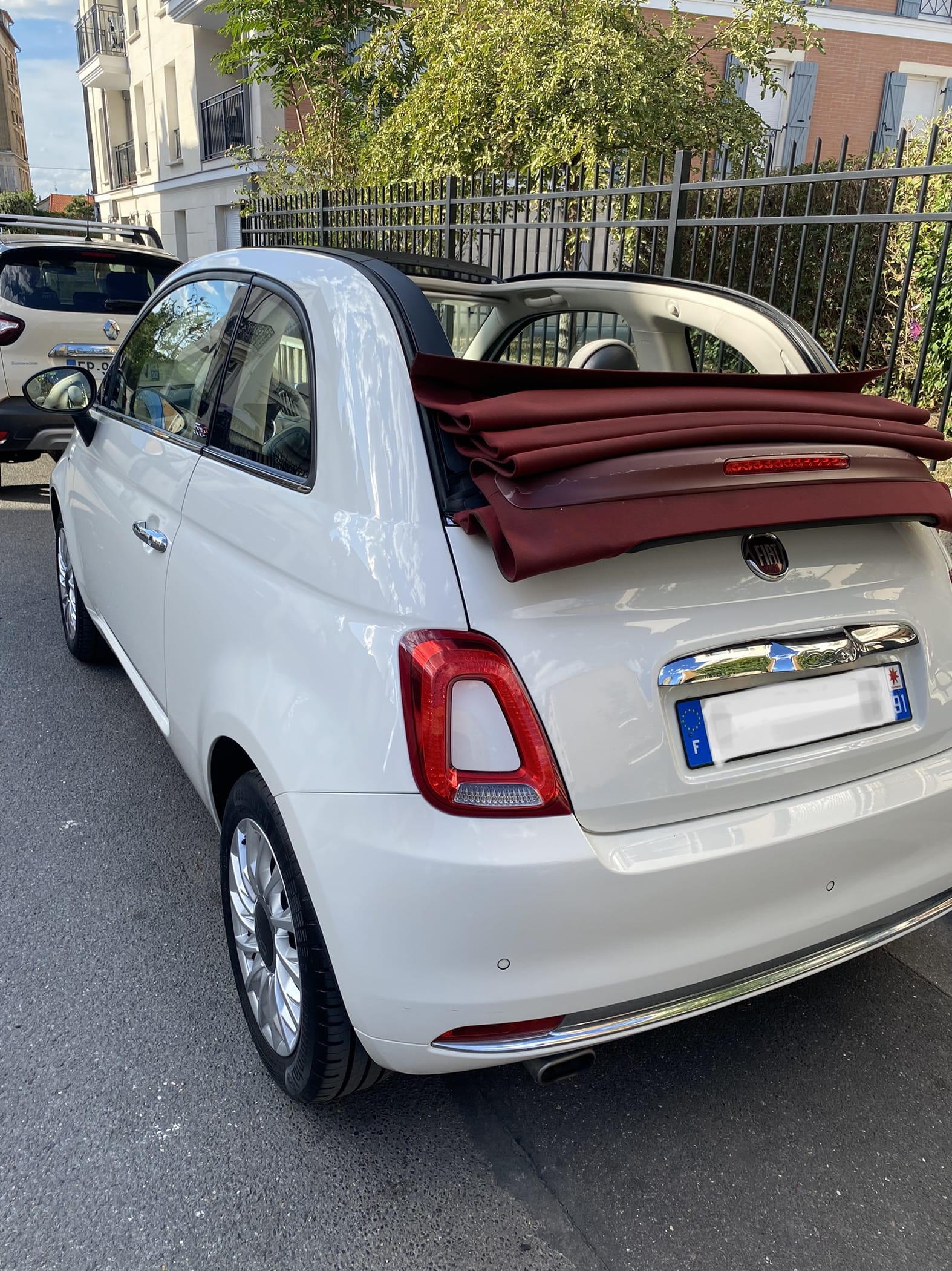 Fiat 500 C avec GPS