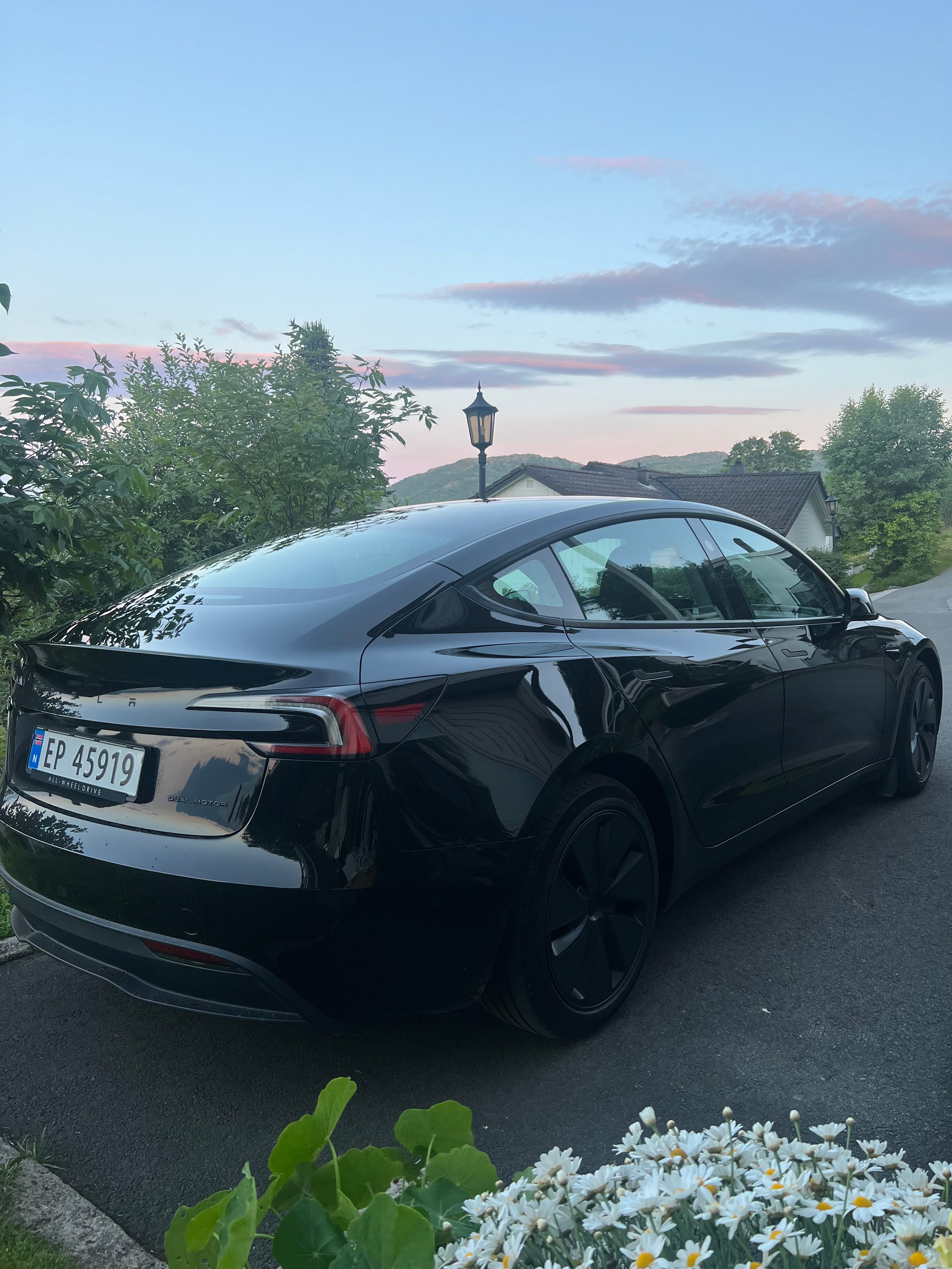 Tesla Model 3 Long Range med Ryggekamera