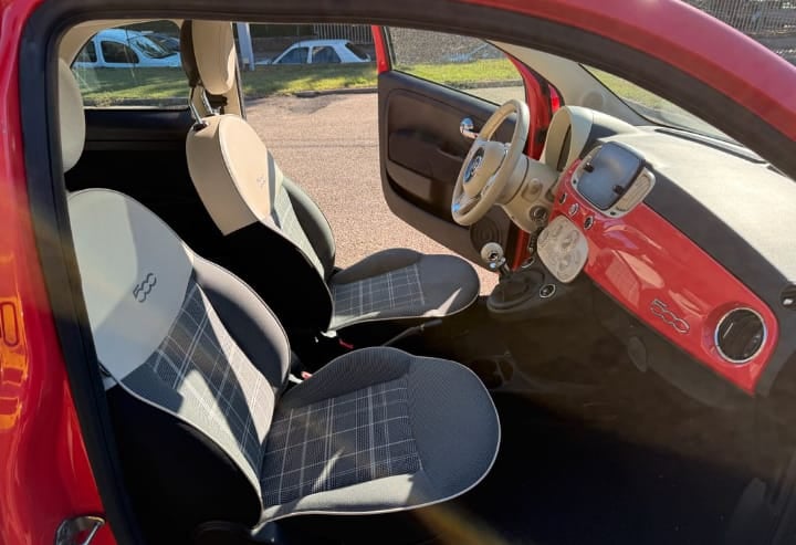 Fiat 500 avec Dashcam