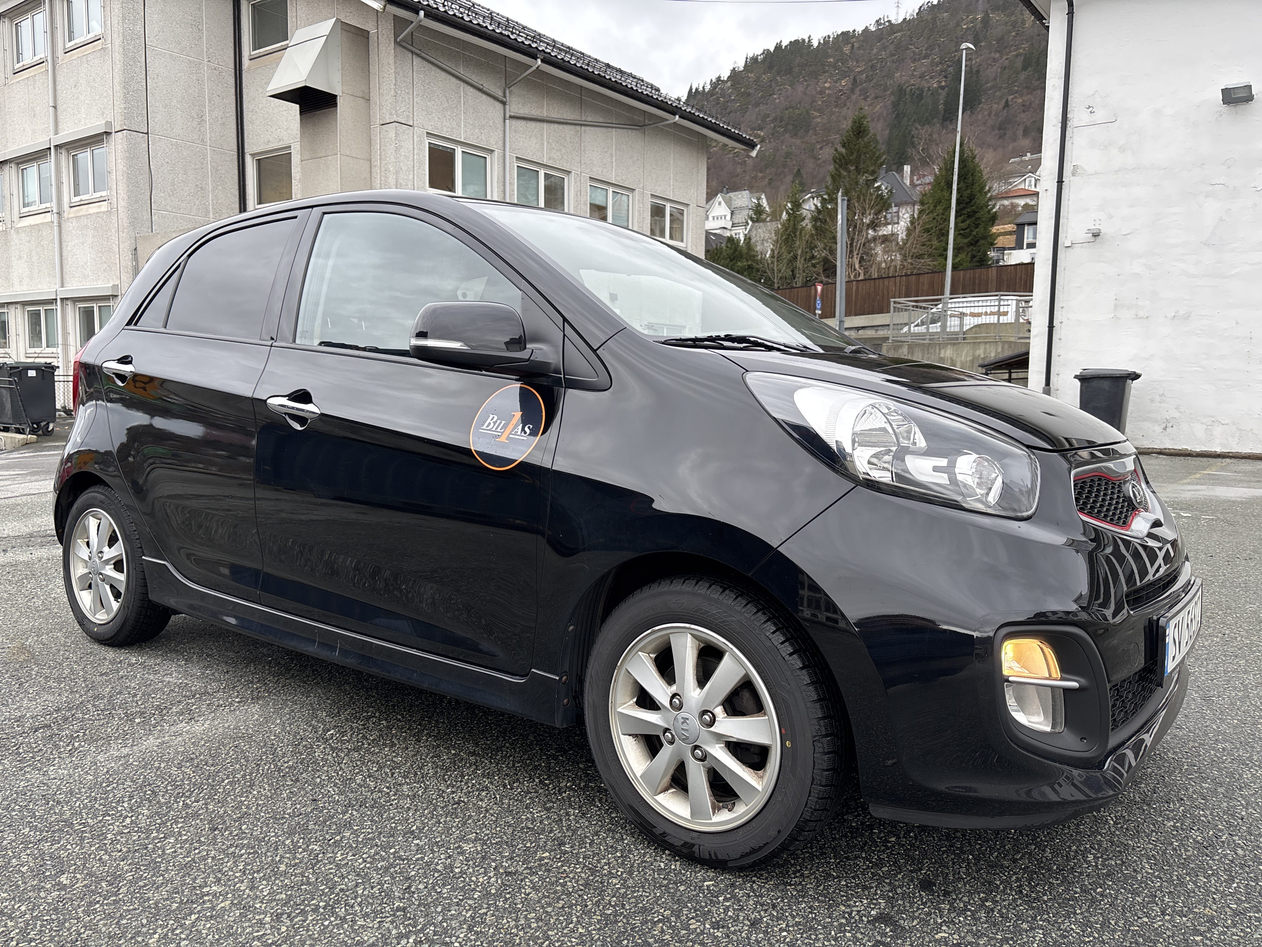 Kia Picanto 5seter Compact Sort, 2014, Blyfri 95
