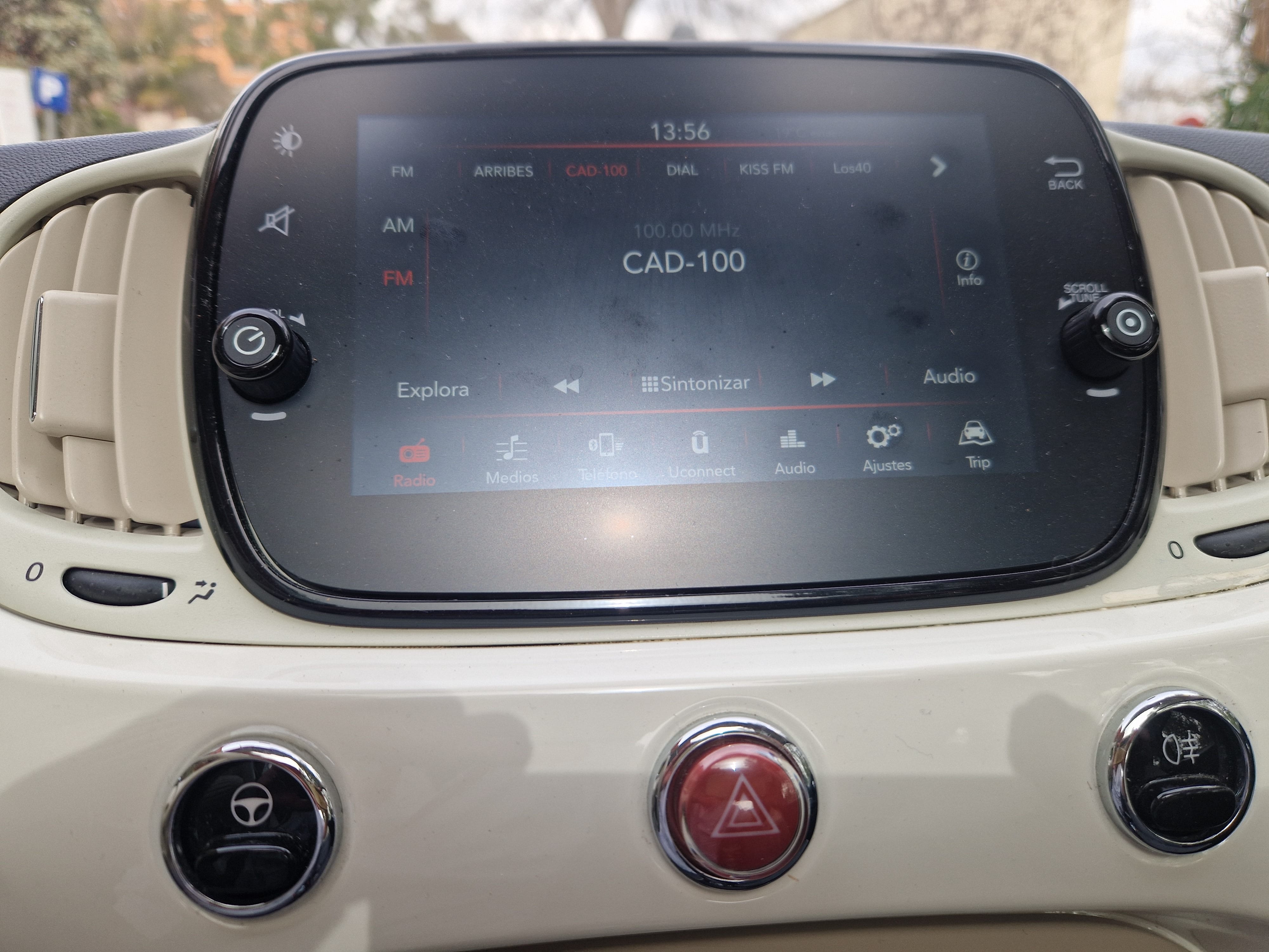 Fiat 500 met USB-oplaadpoorten