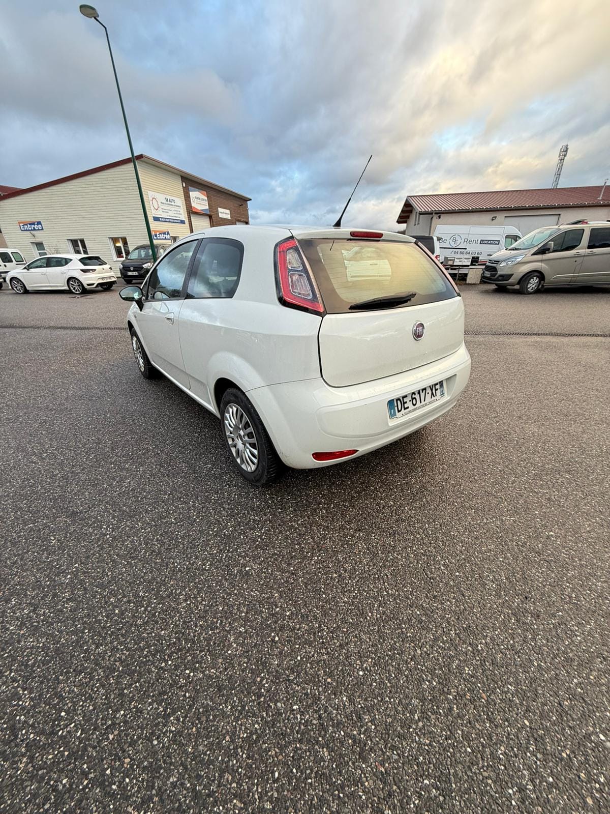 Fiat Punto Evo avec Pneus neige