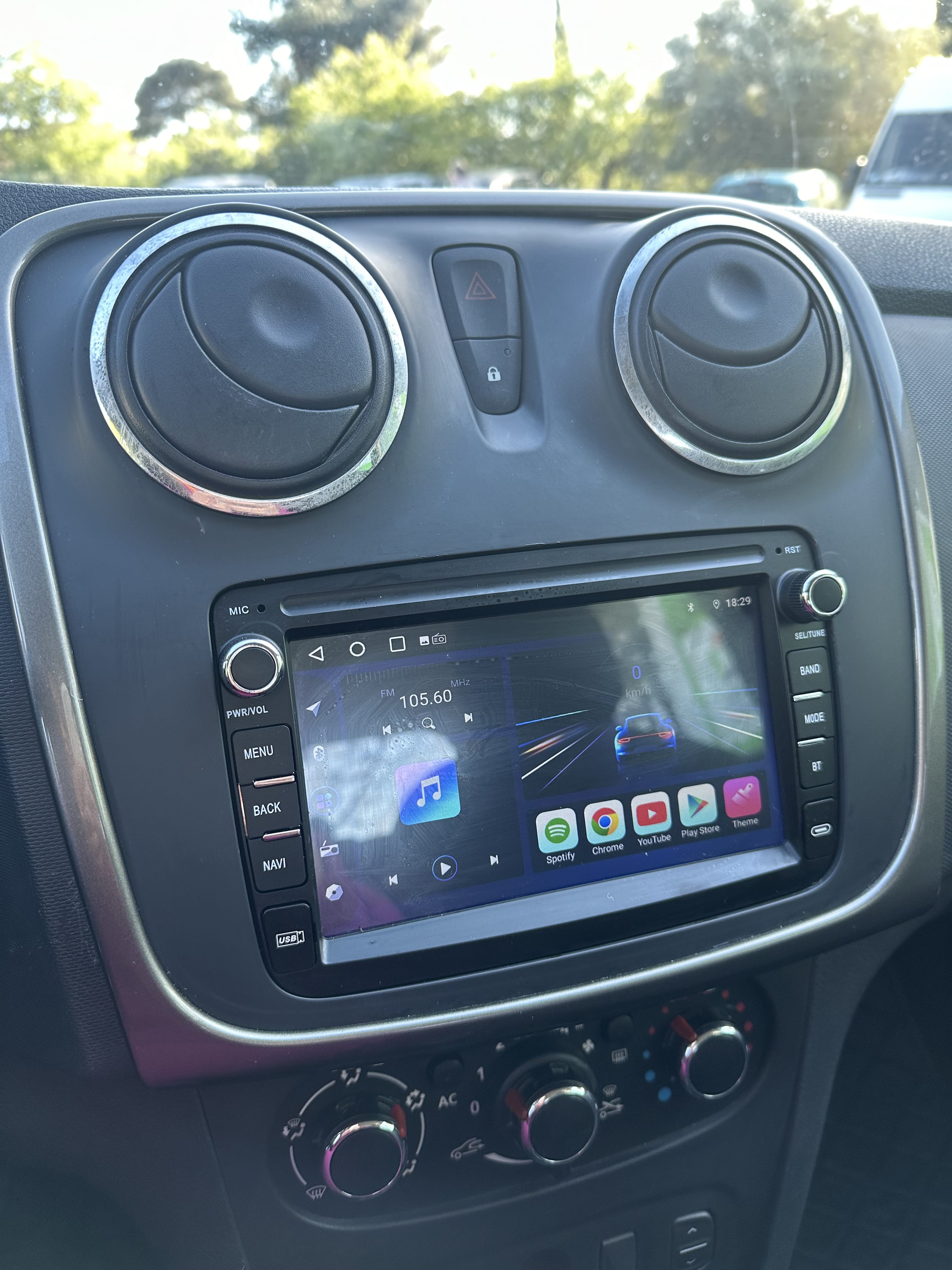 Dacia Sandero avec Dashcam