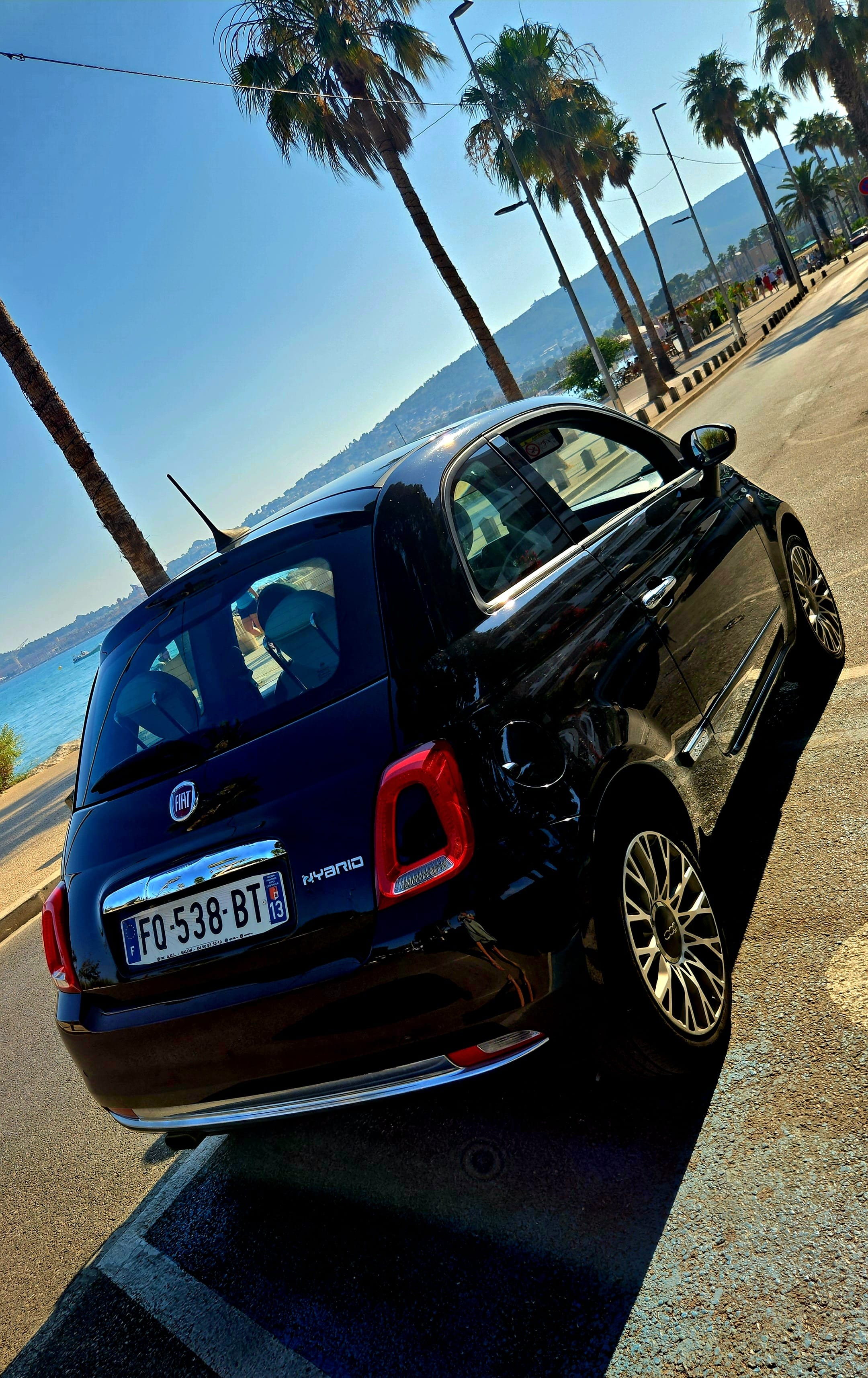 Fiat 500 avec Siège bébé