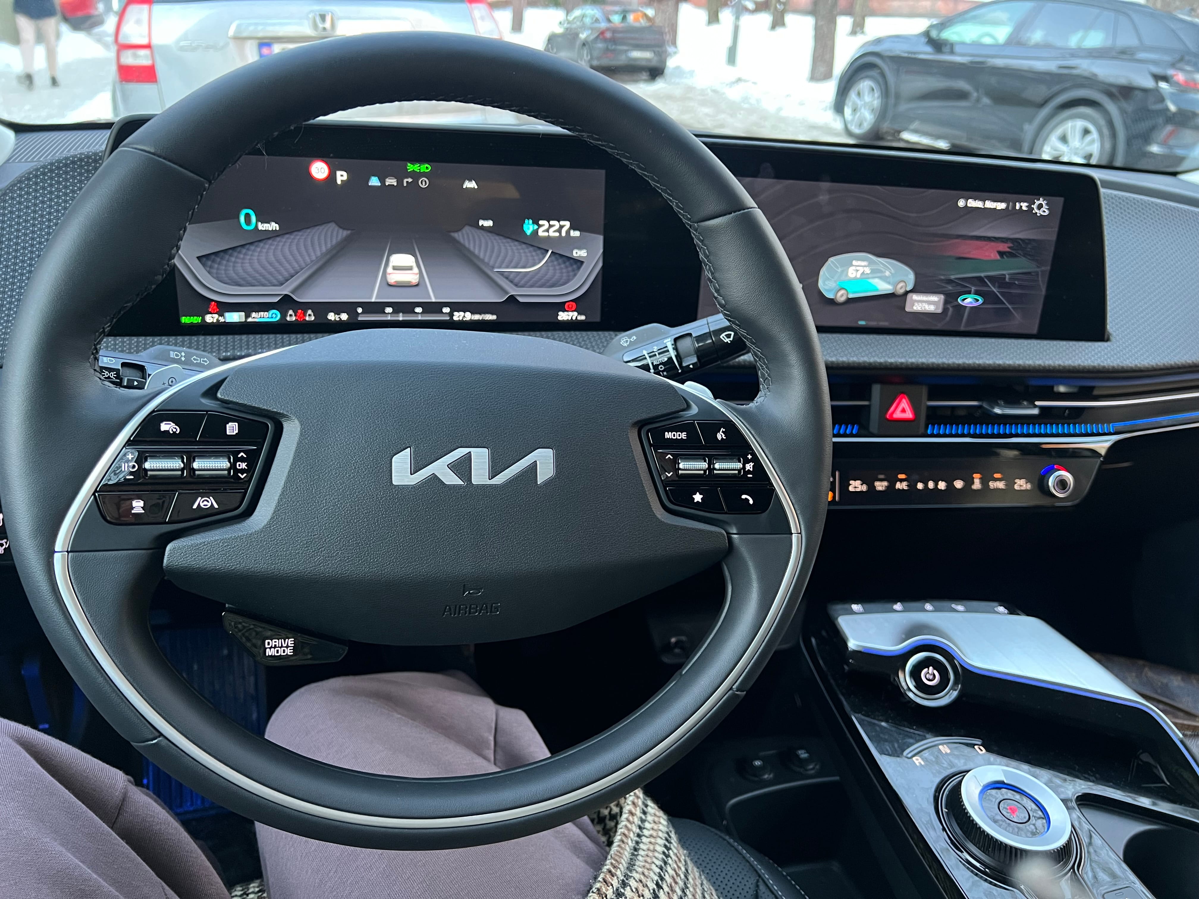Kia EV6 mit Navigationsgerät