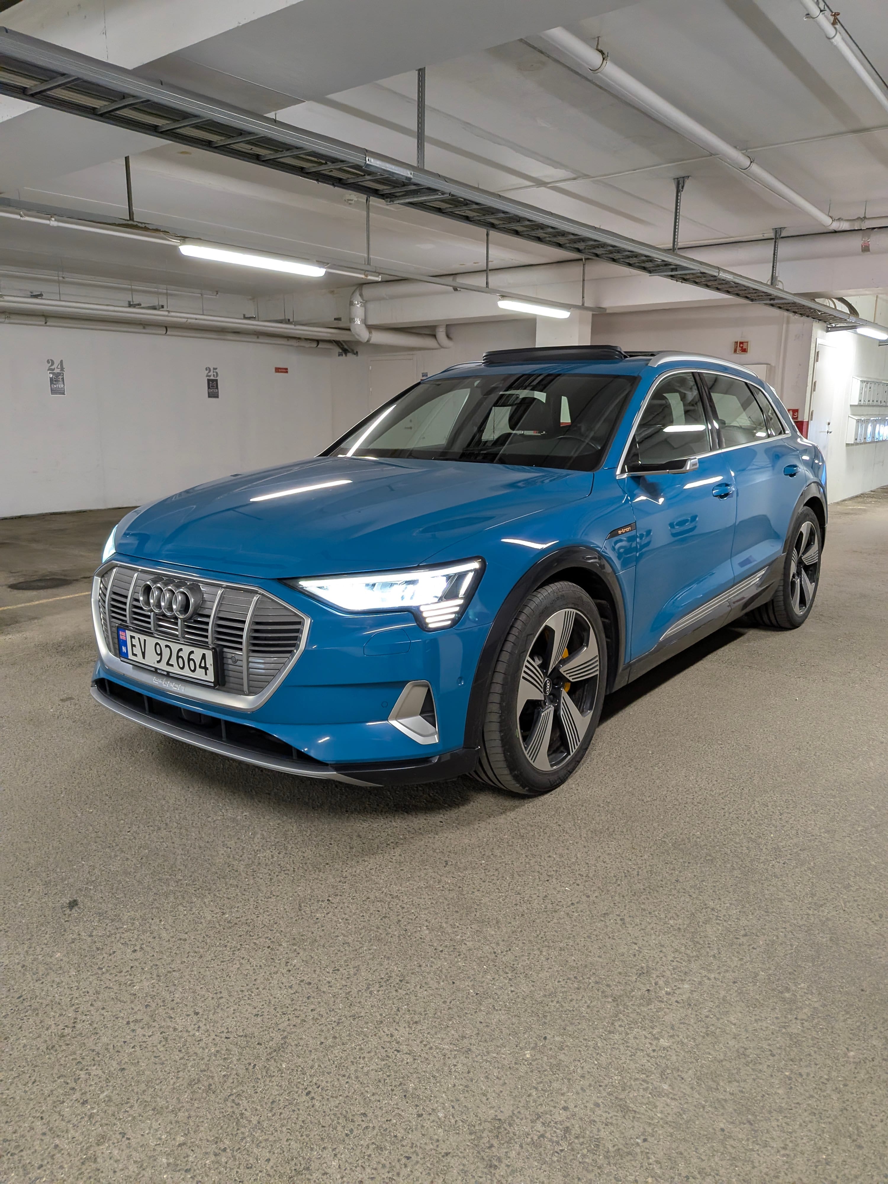 Audi e-tron quattro Premium electric SUV for rent in Tromsø
