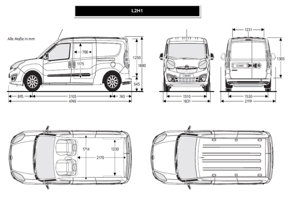 Opel Combo L2H1 Sailjex