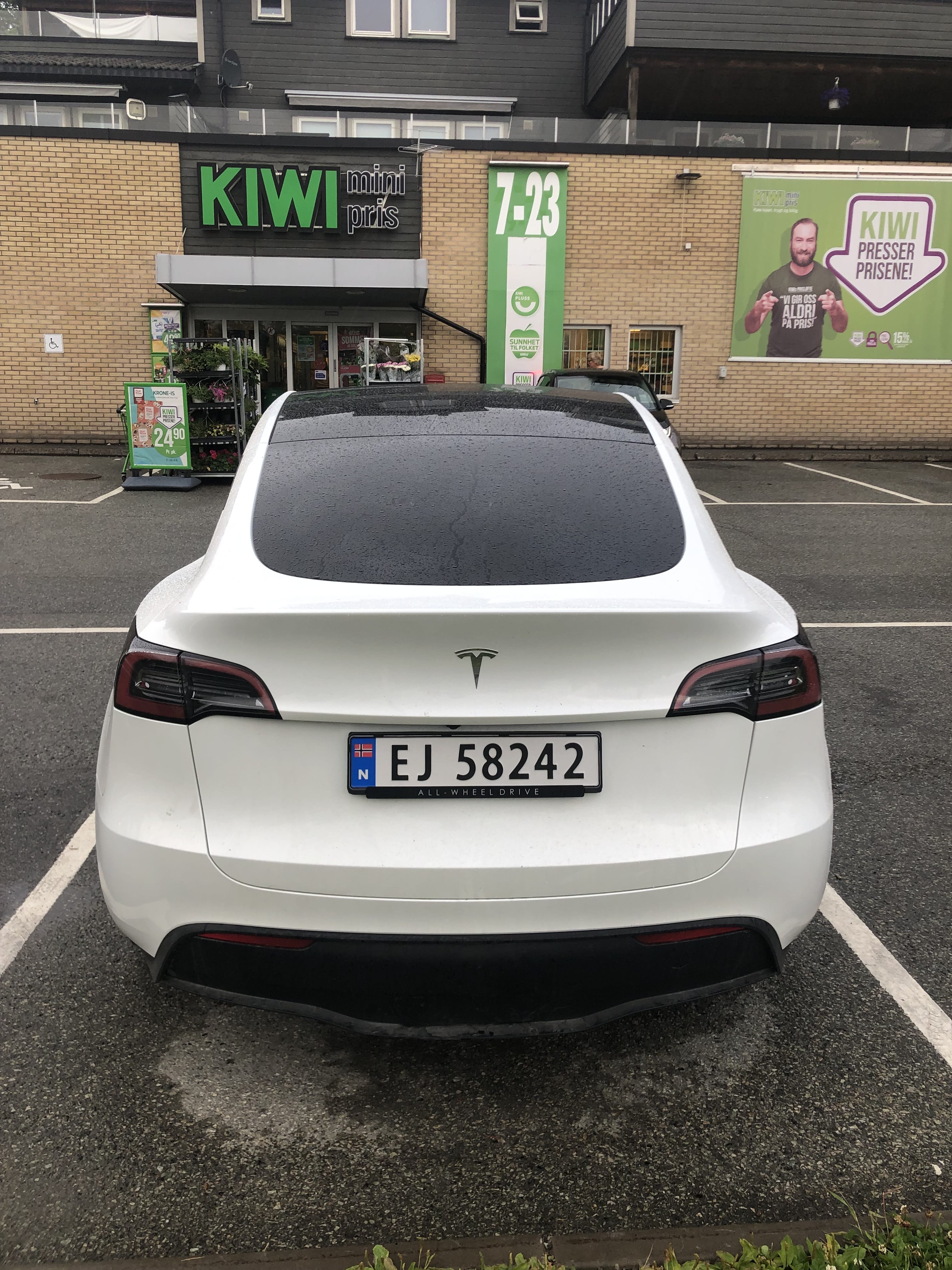 Tesla Model Y with Air conditioning