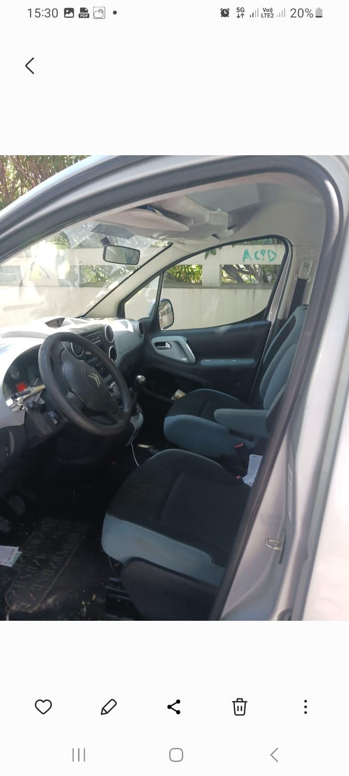 Citroen Berlingo Multispace met Autostoel baby