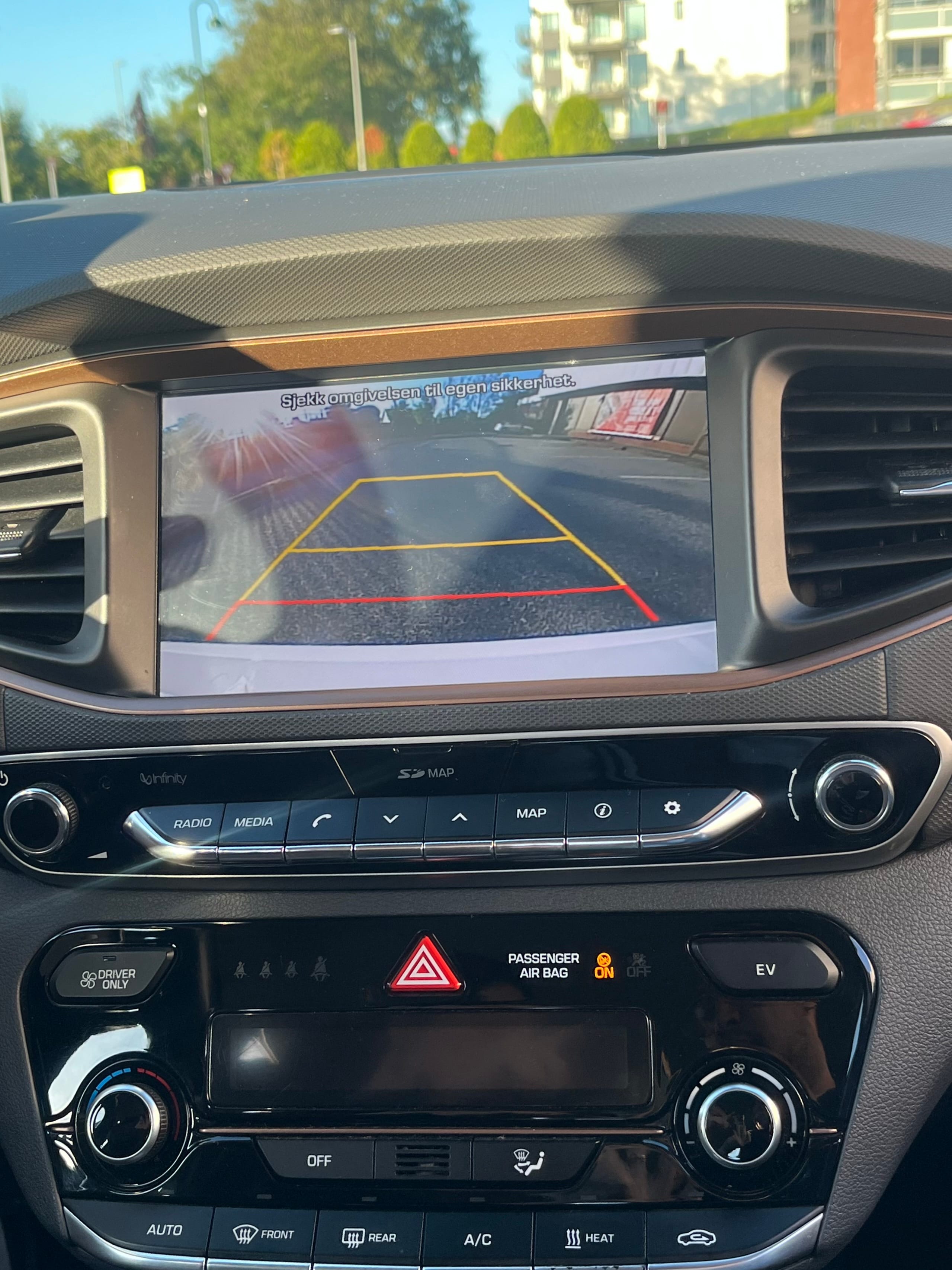 Hyundai Ioniq med Ryggekamera