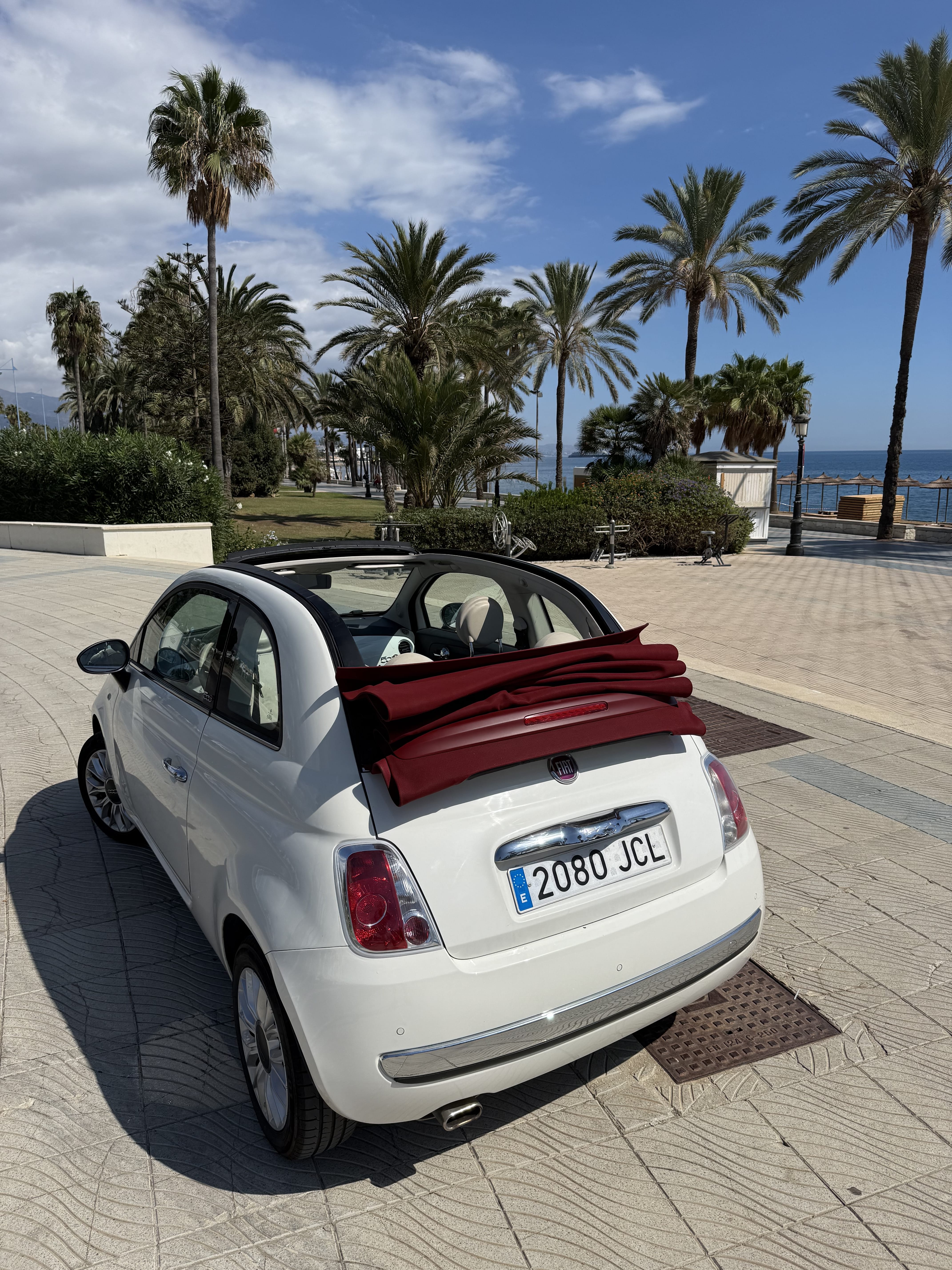 Fiat 500 C med Babysete