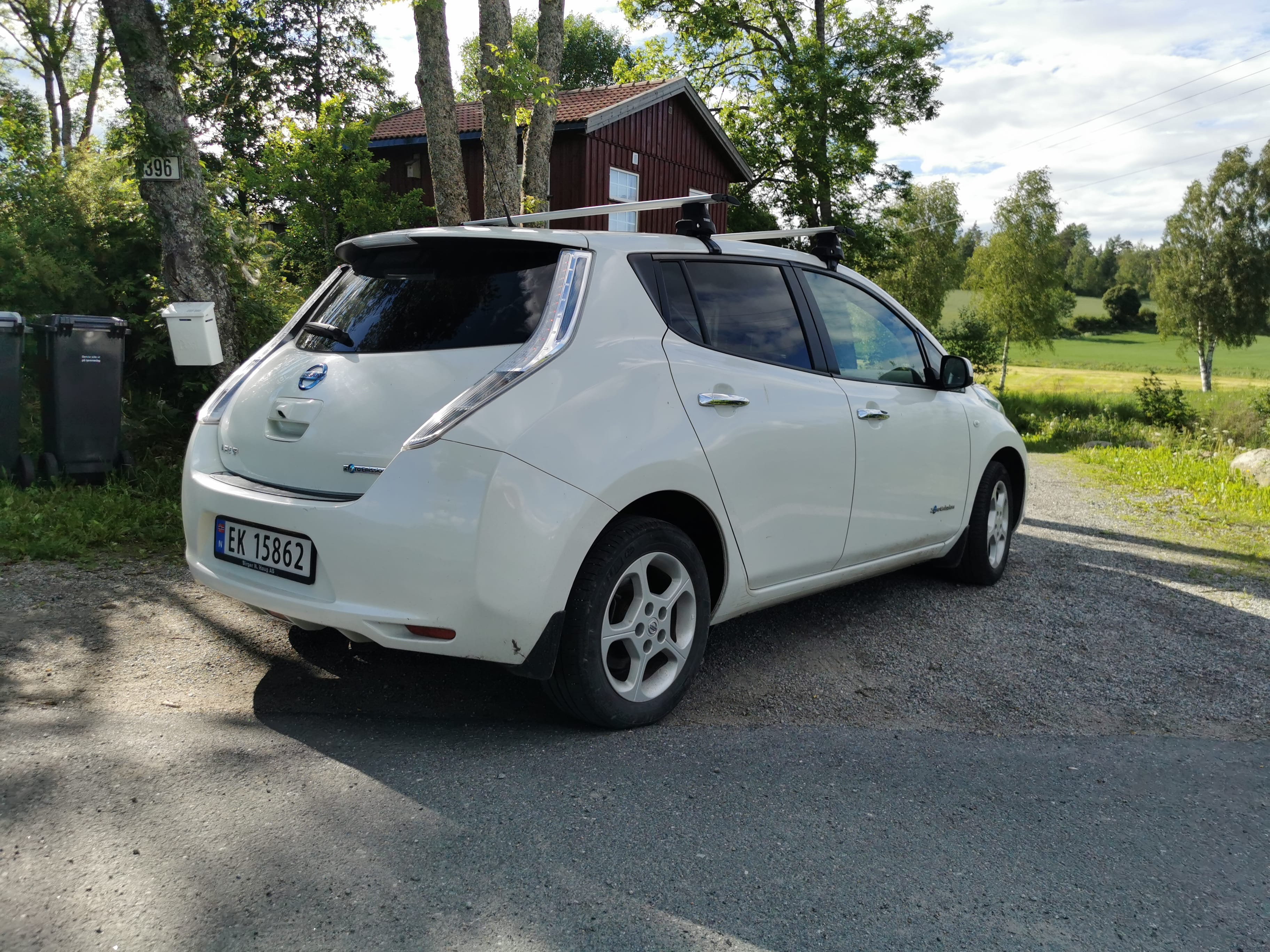 Nissan Leaf med GPS