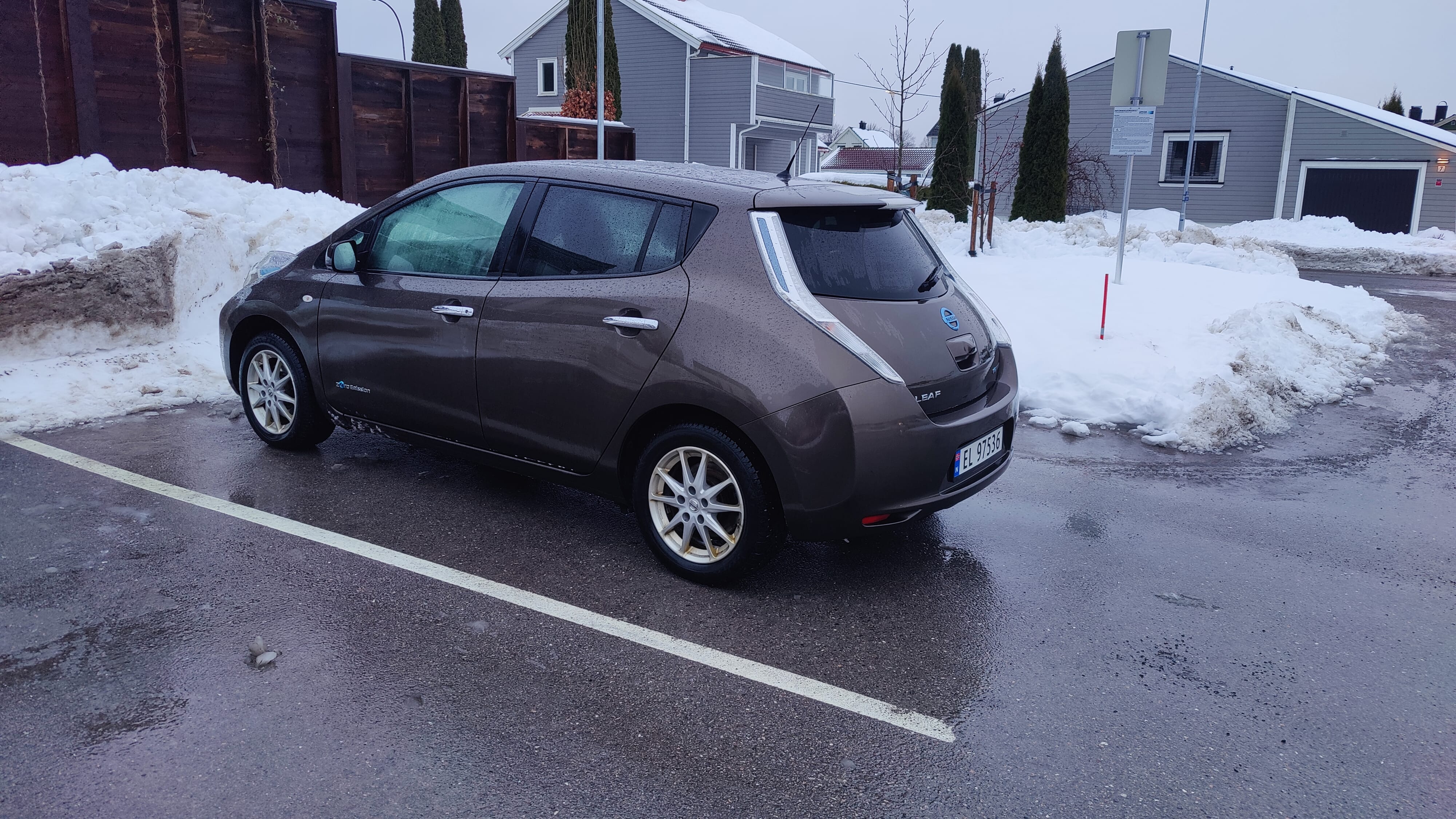 Nissan Leaf med GPS