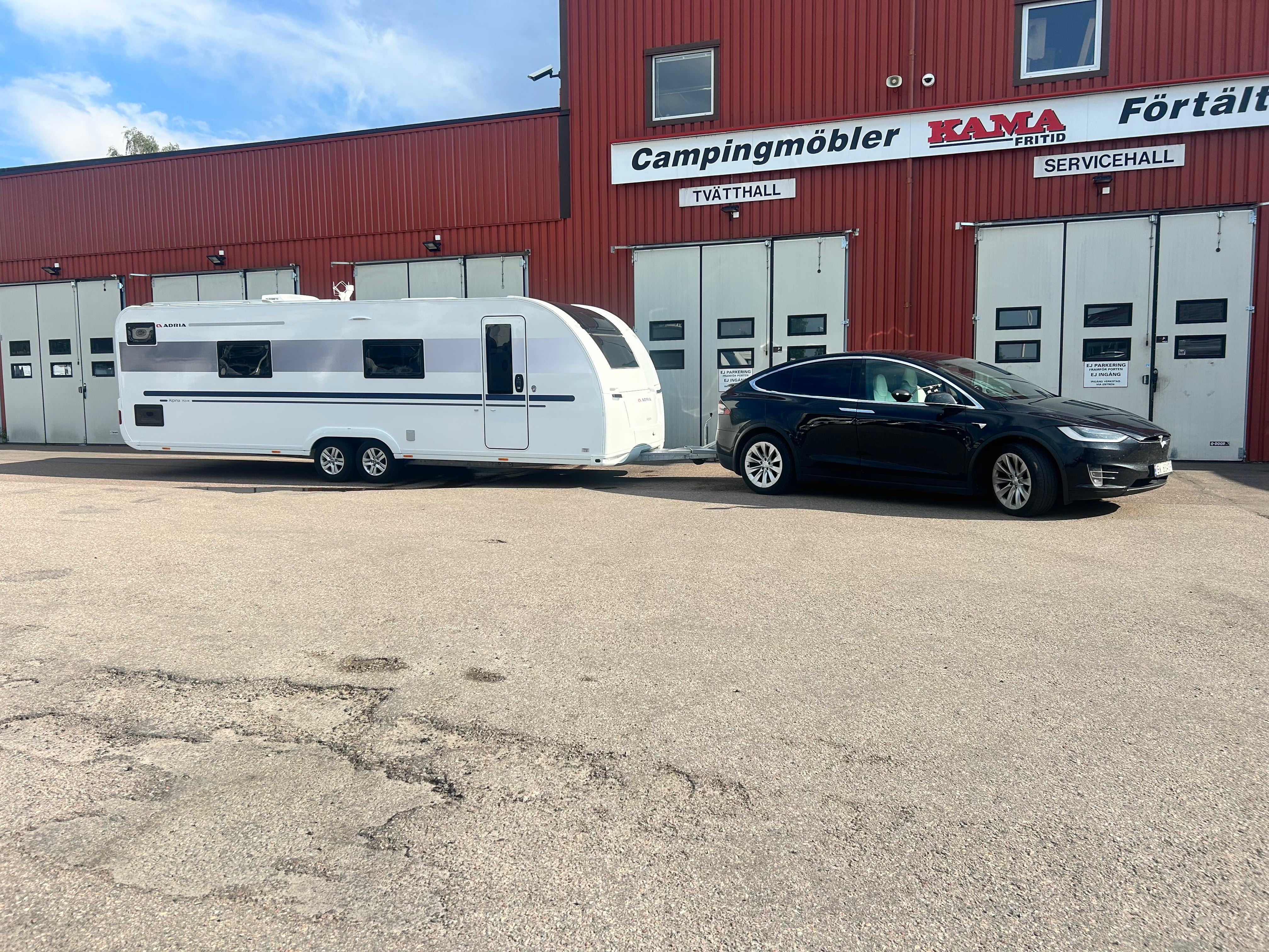 Tesla Model X med Aircondition