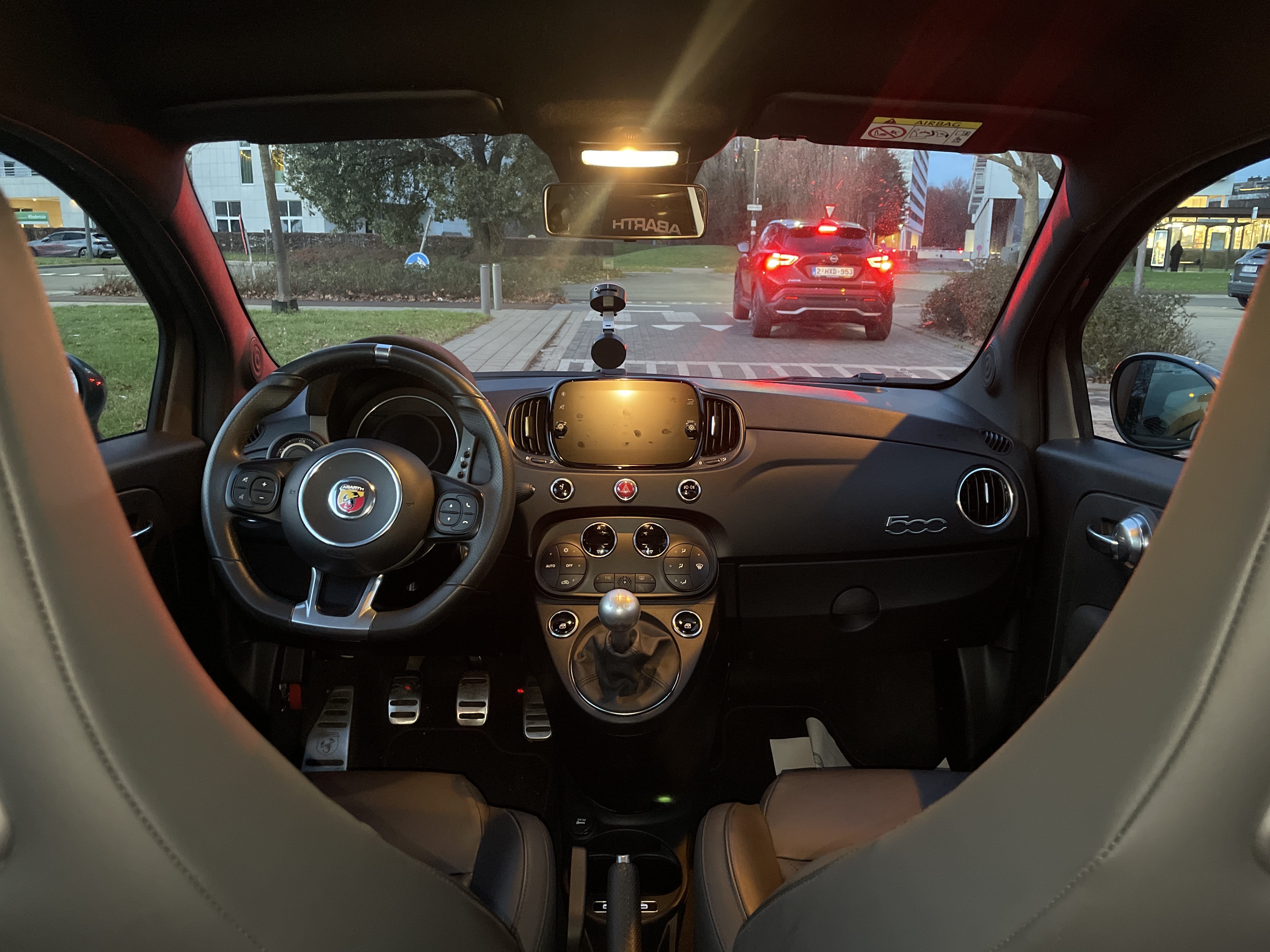 Fiat 500 avec Siège bébé