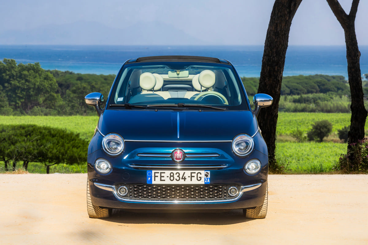 Fiat 500 C avec Autoradio