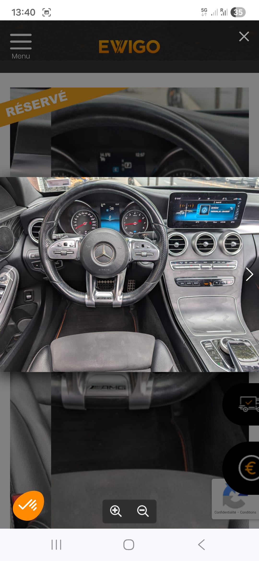 Mercedes-Benz Classe C Hybride avec GPS