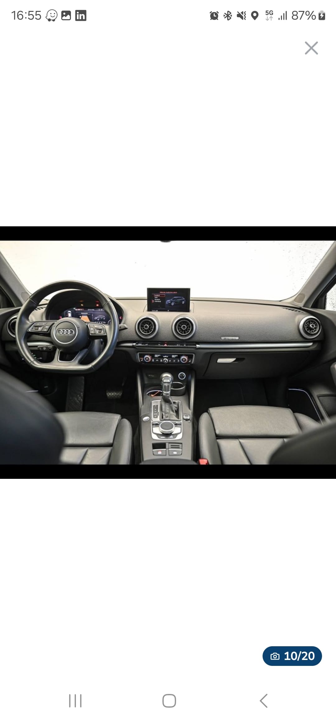 Audi A3 e-tron avec Régulateur de vitesse